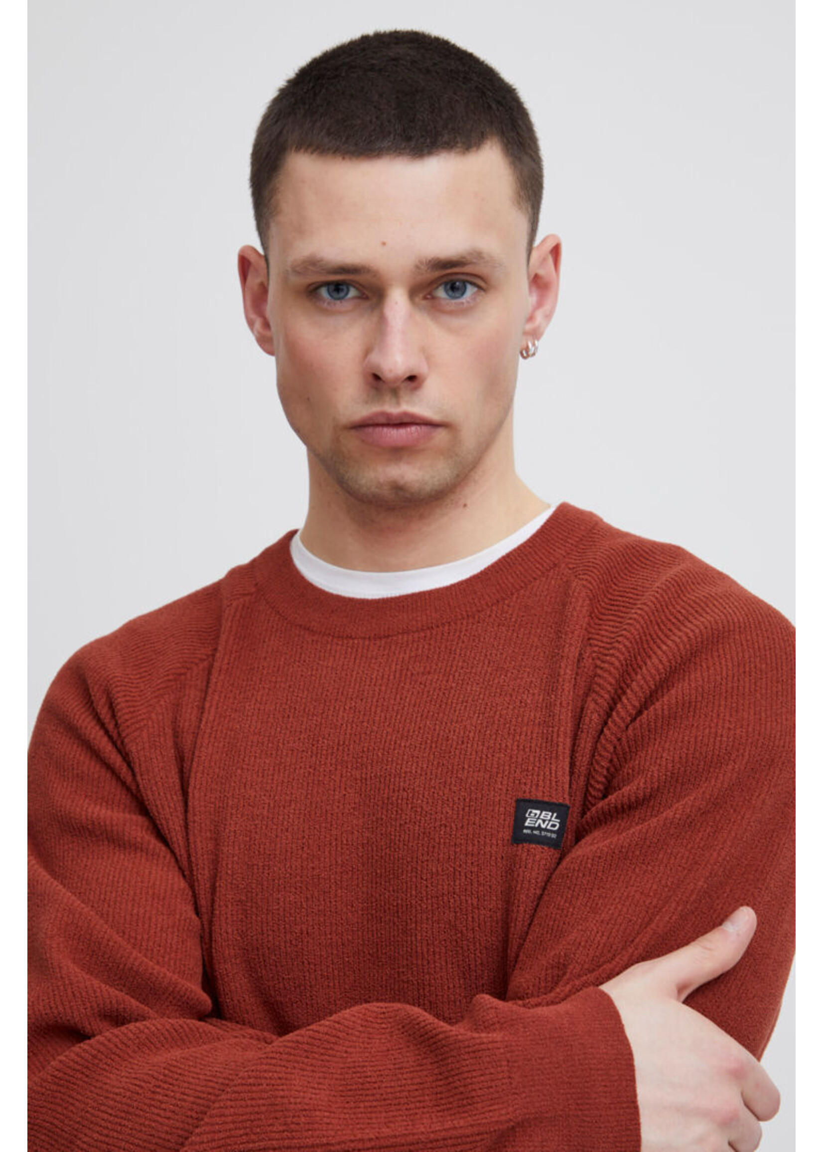 Blend Blend Knitted Pullover - Burnt Henna