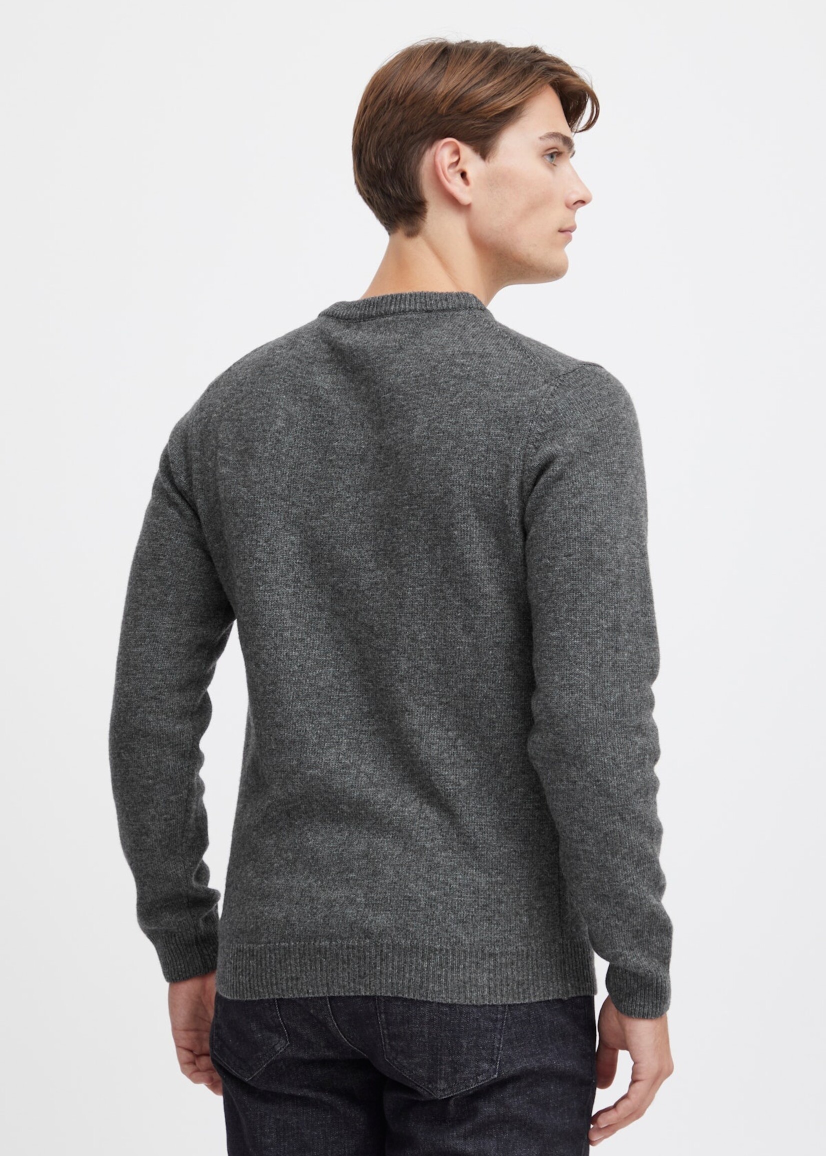 Casual Friday Casual Friday Karl Lambswool Polo Knit - Pewter Mix