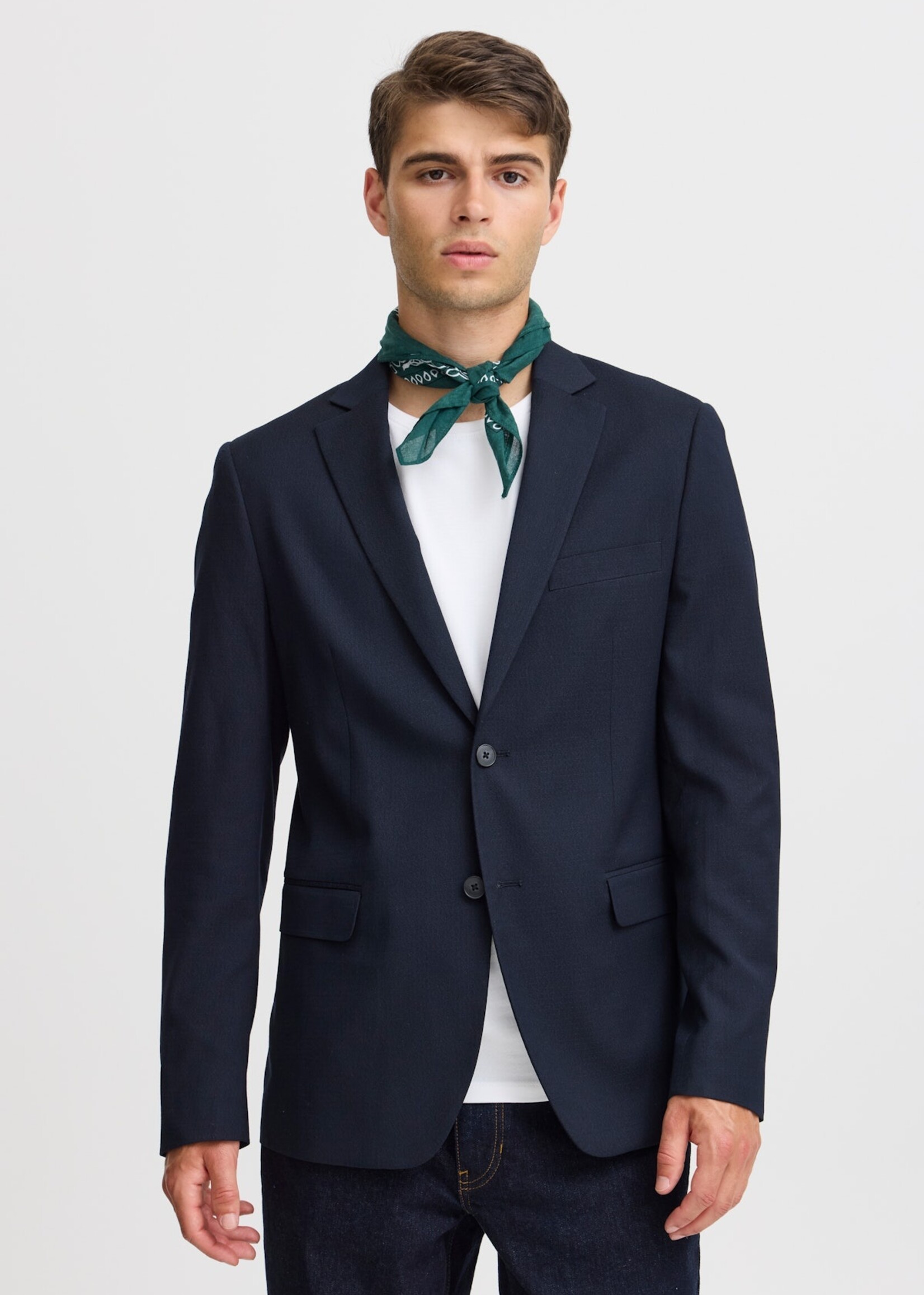 Casual Friday Casual Friday Blazer Boris Ribstop - Bleu Marine Foncé