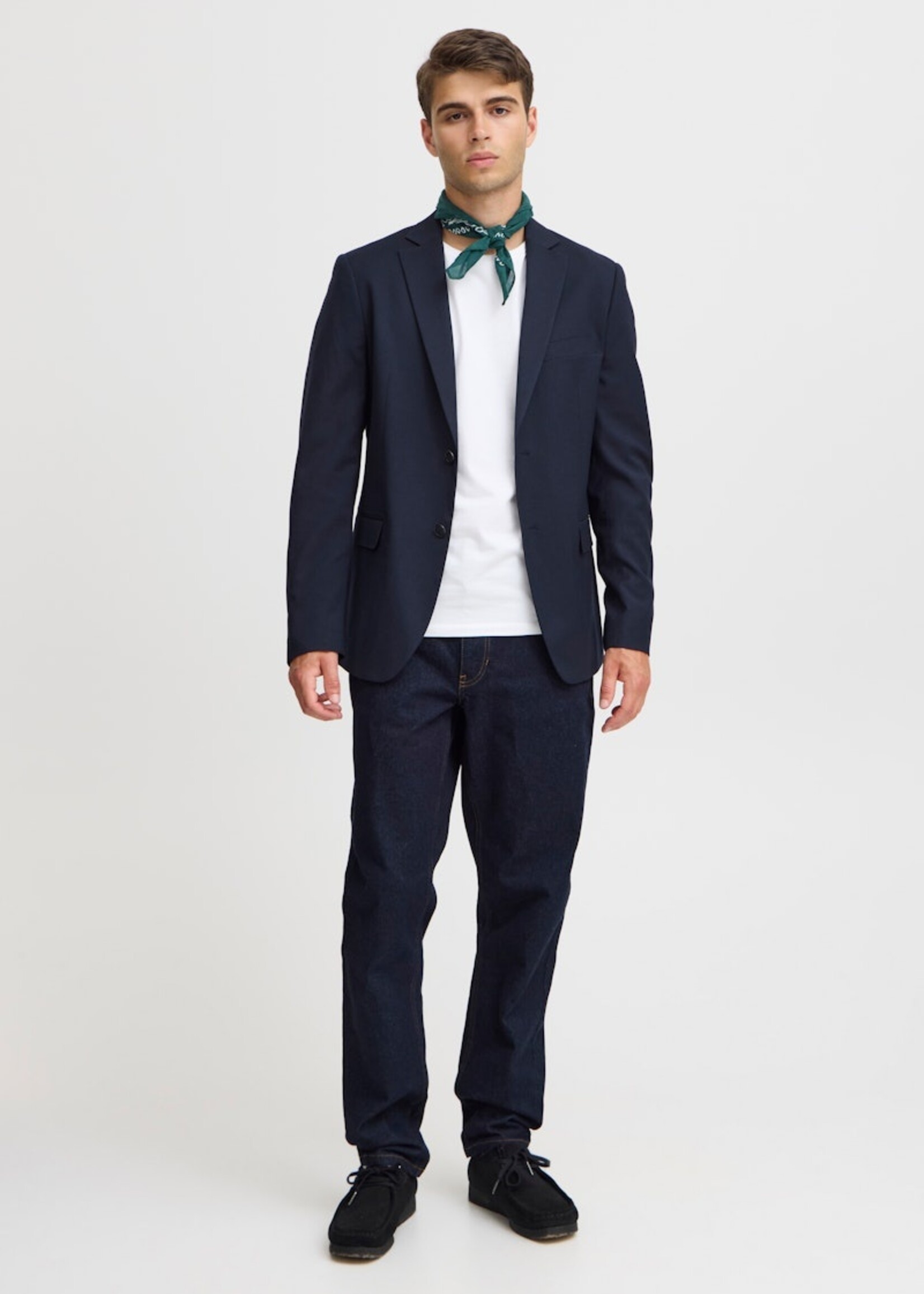 Casual Friday Casual Friday Blazer Boris Ribstop - Bleu Marine Foncé