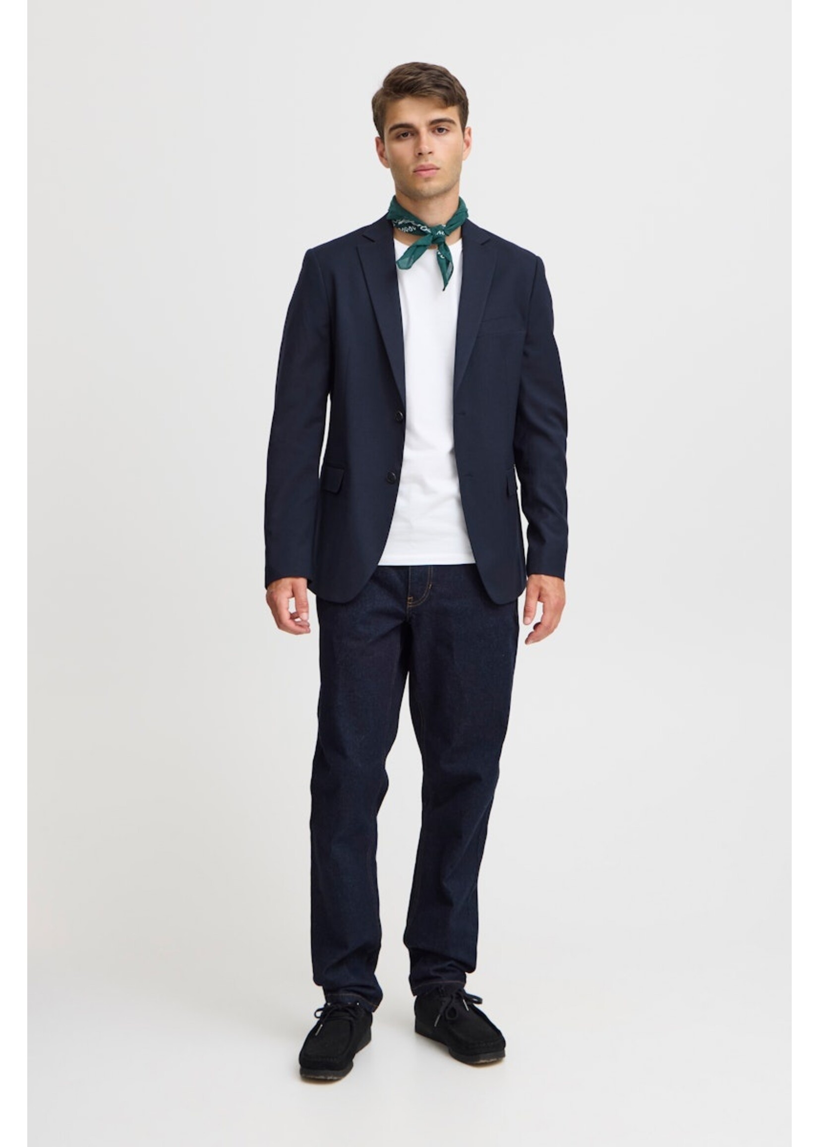 Casual Friday Casual Friday Blazer Boris Ribstop - Bleu Marine Foncé