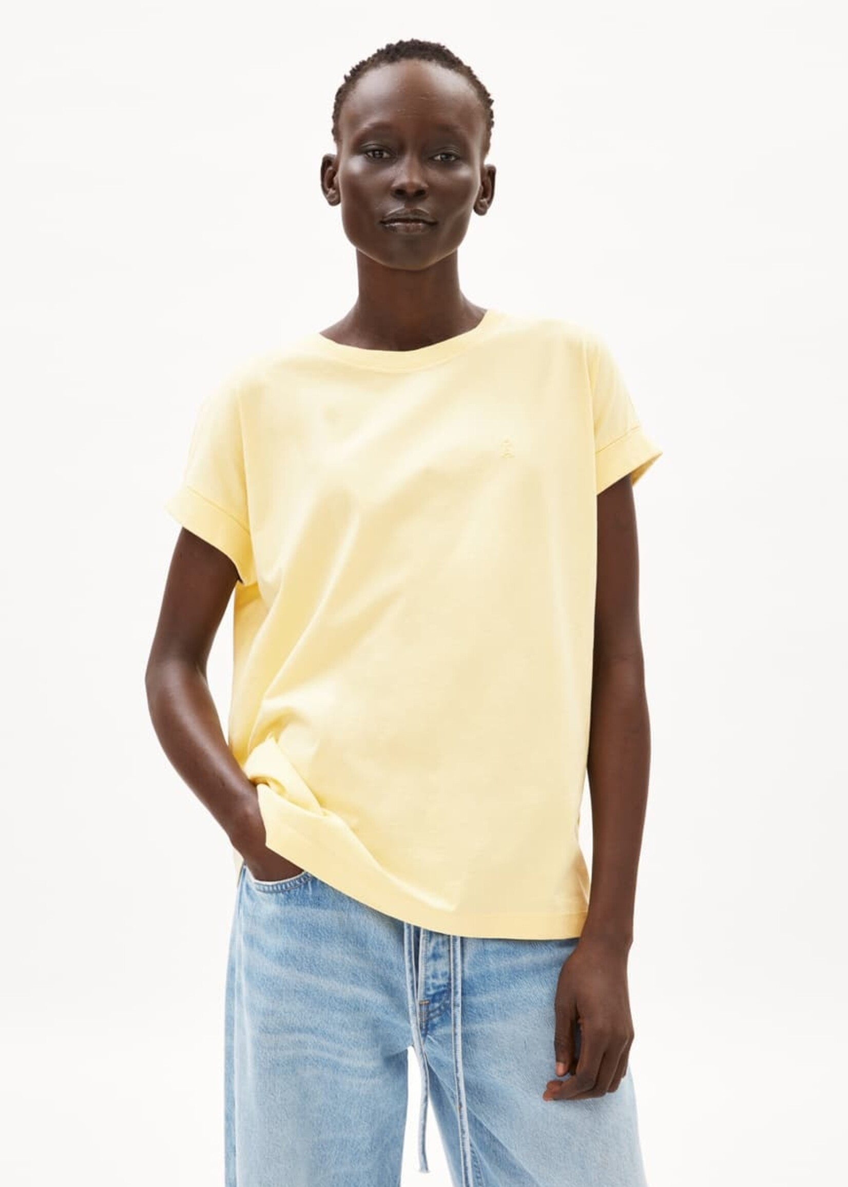 Armedangels Armedangels T-shirt Idaara - Jaune Précoce