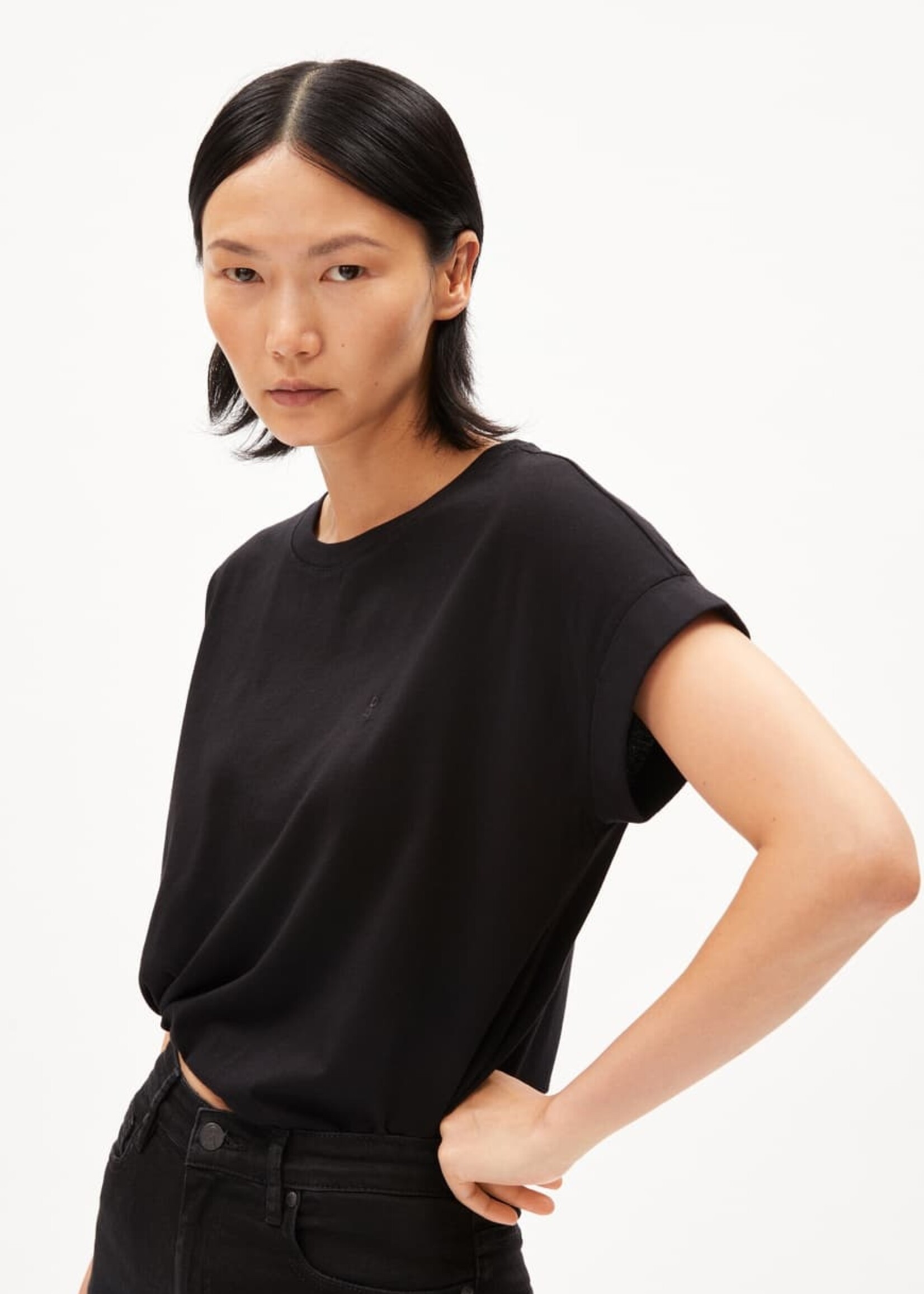 Armedangels Armedangels T-shirt Idaara - Noir