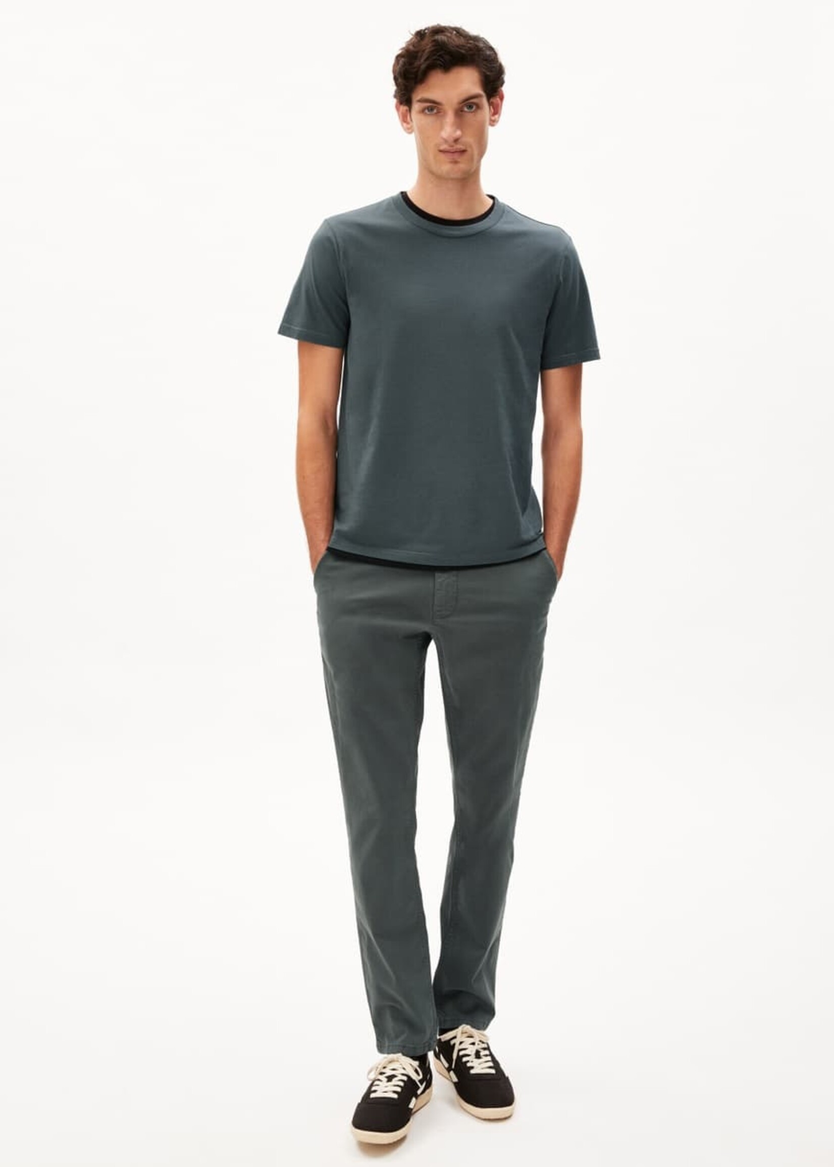 Armedangels Armedangels T-Shirt James - Acier Spatial