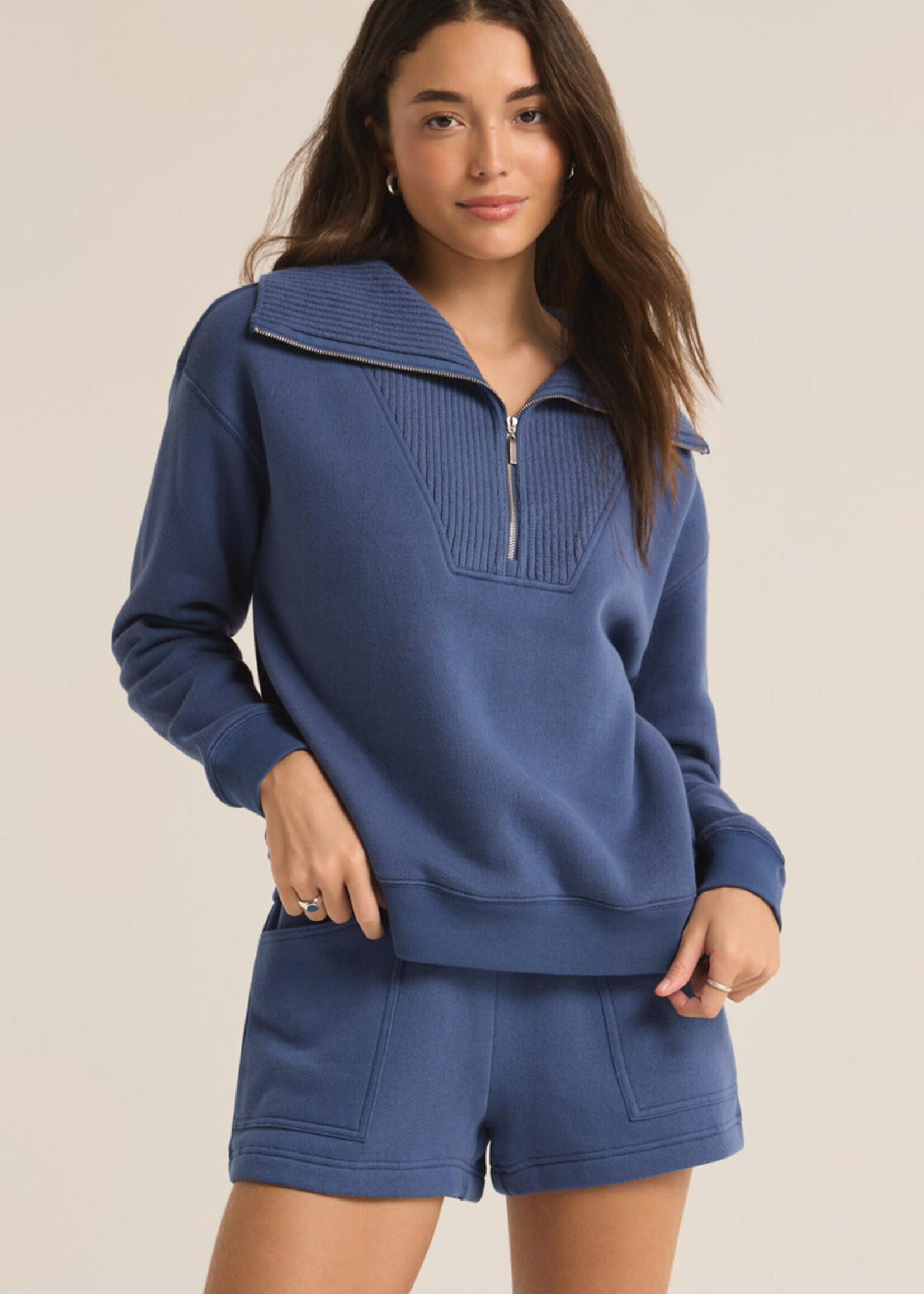 Z-Supply Z-Supply Sonata Fleece Sweatshirt - True Navy