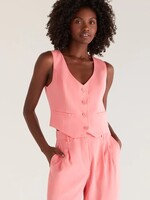 Z-Supply Z-Supply Elanor Twill Vest - Sunkist Coral