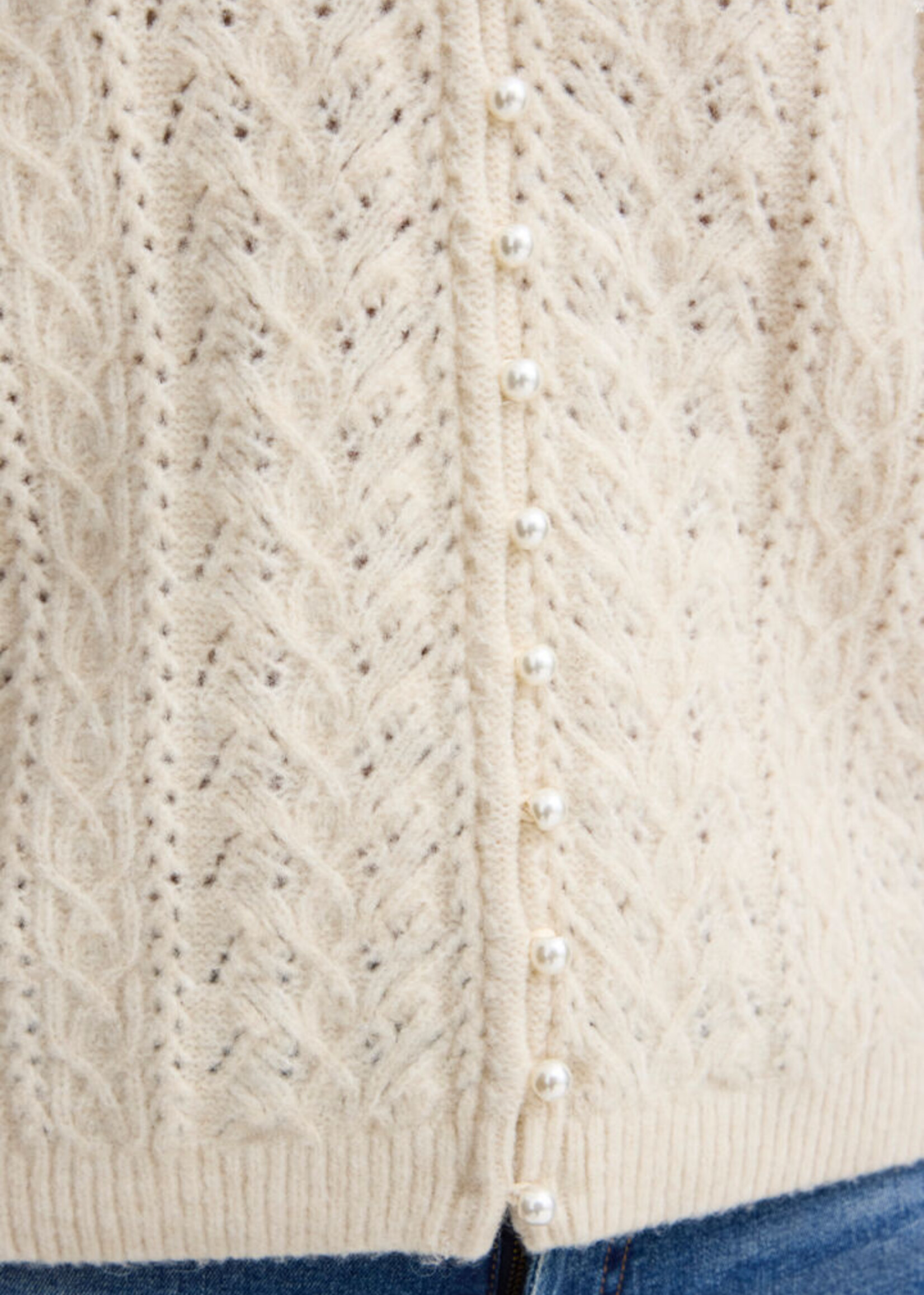 ICHI ICHI IHLiyanna Cardigan - Almond Milk