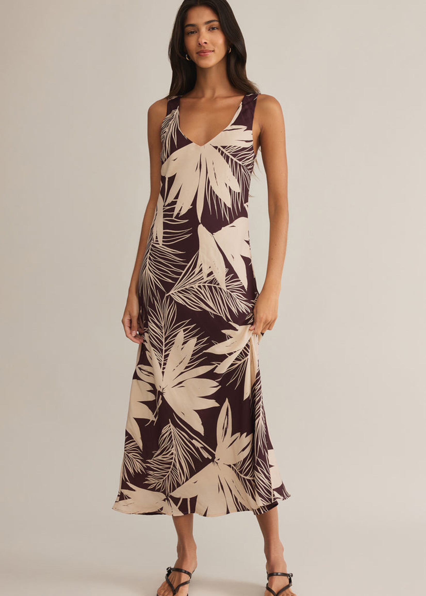 Z-Supply Z-Supply Robe Longue Hana Palmera - Lava Rock