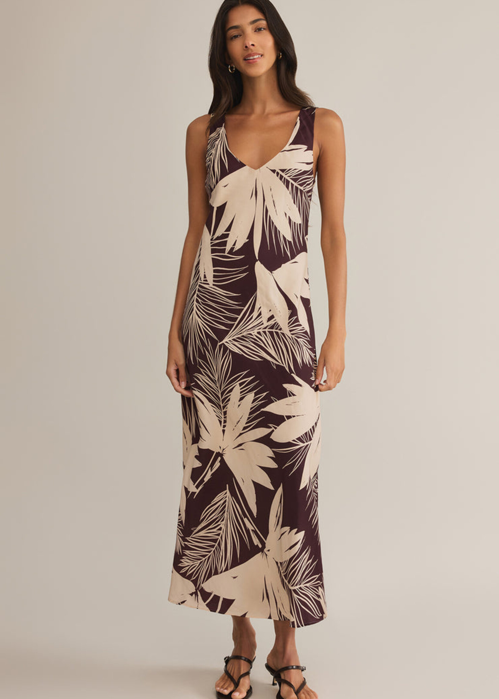 Z-Supply Z-Supply Robe Longue Hana Palmera - Lava Rock
