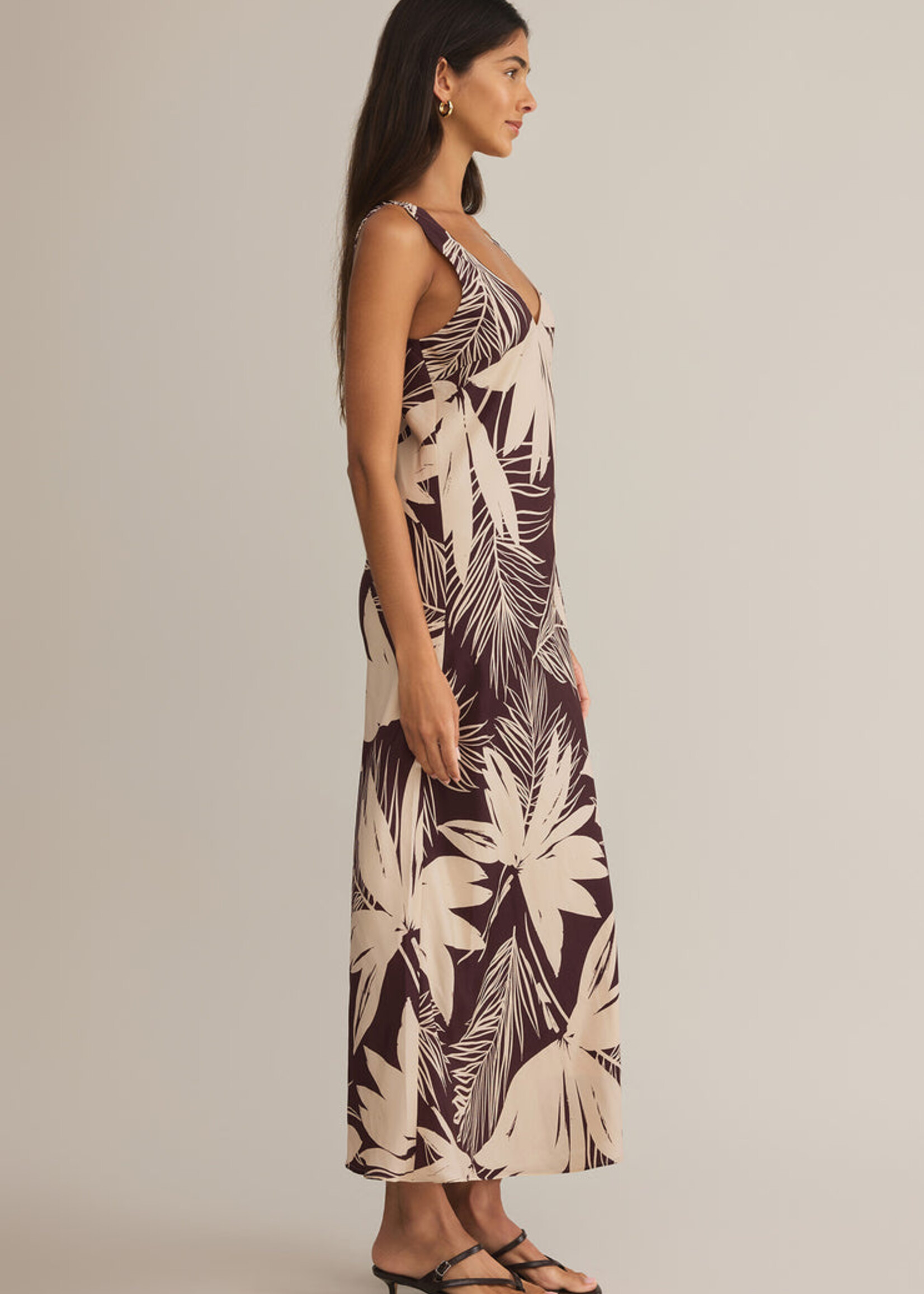 Z-Supply Z-Supply Robe Longue Hana Palmera - Lava Rock