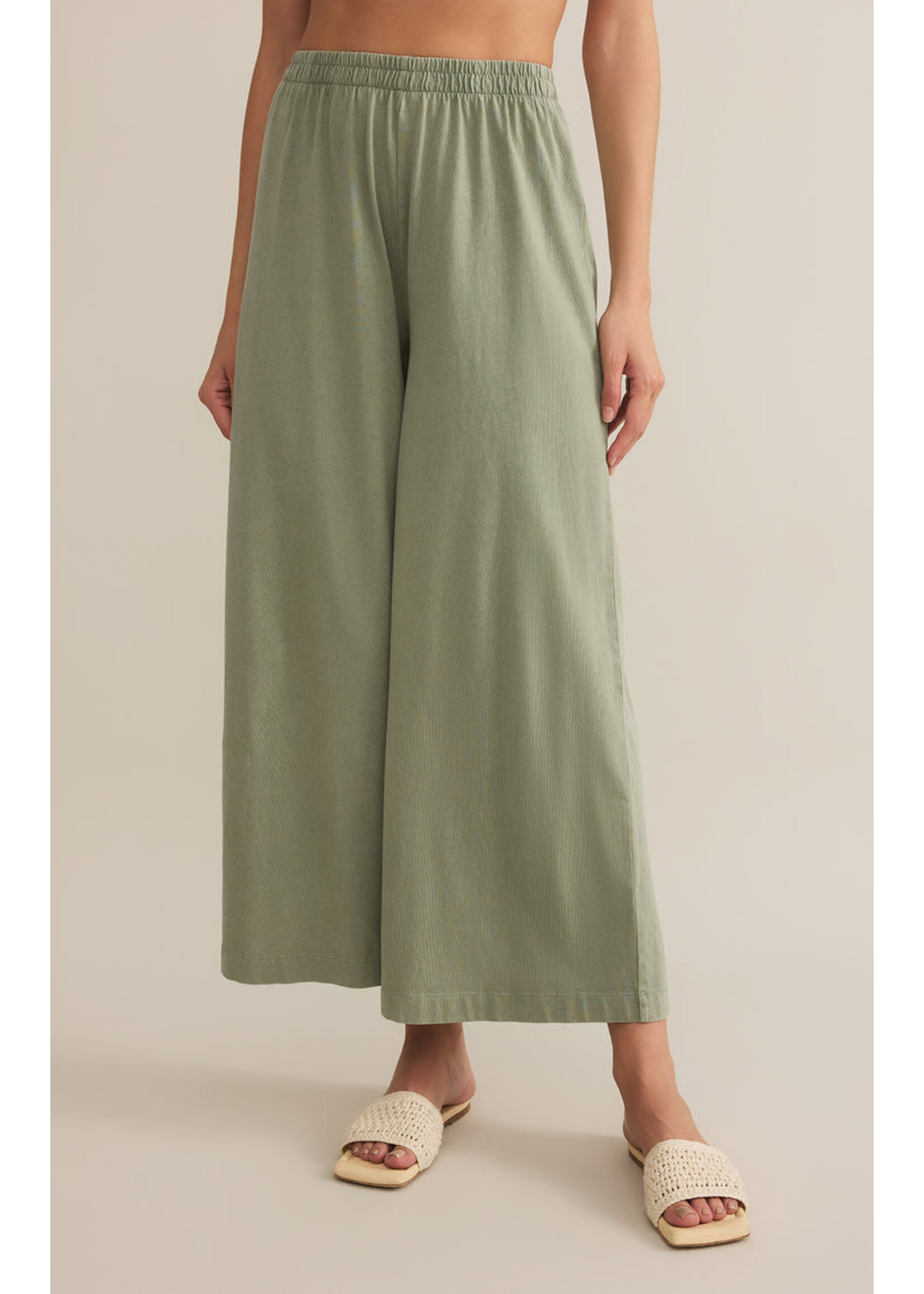 Z-Supply Z-Supply Scout Jersey Crop Flare Pants - Avocado