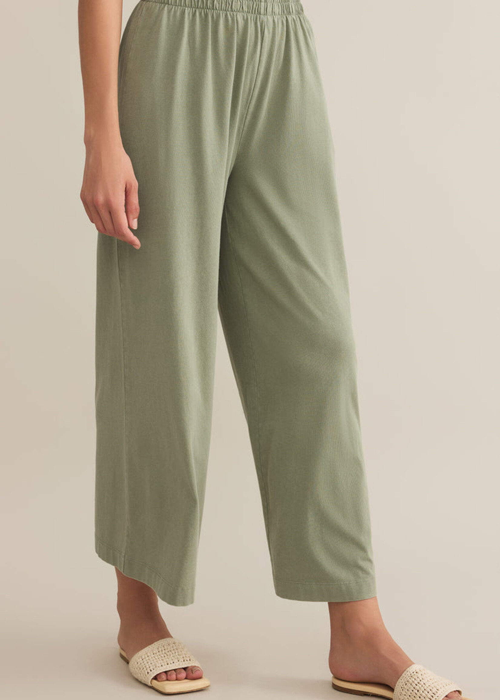 Z-Supply Z-Supply Pantalon Évasé Court En Jersey Scout - Avocat
