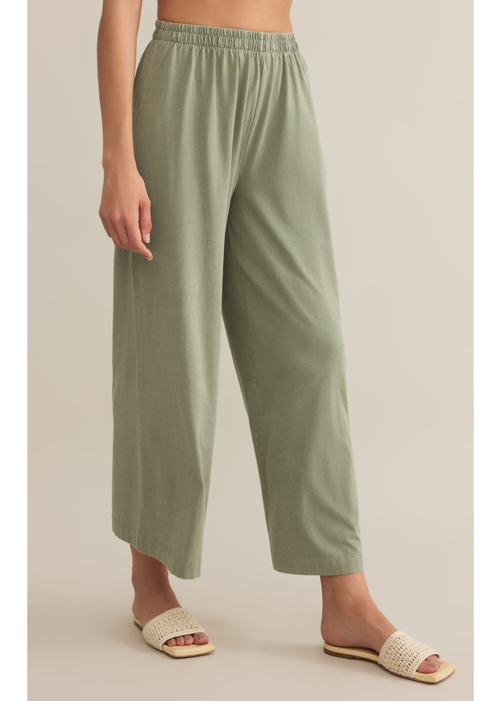 Z-Supply Z-Supply Scout Jersey Crop Flare Pants - Avocado
