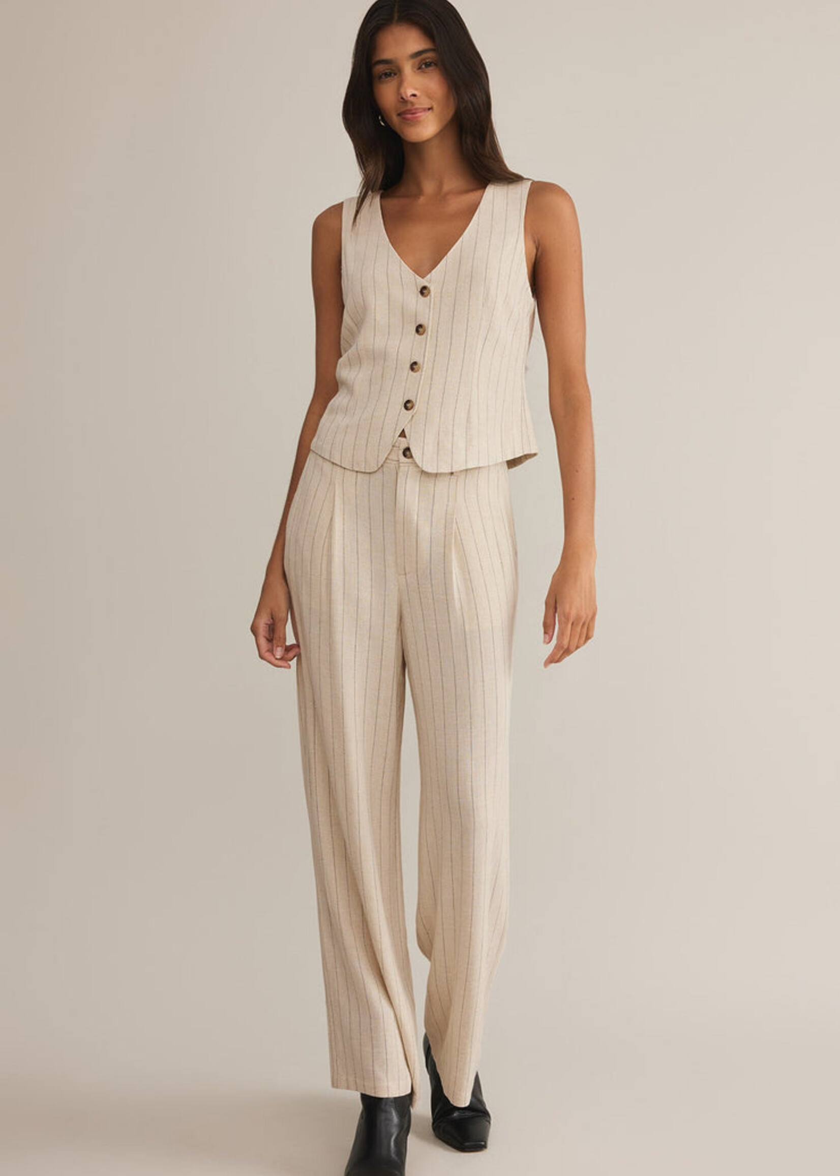 Z-Supply Z-Supply Pantalon À Rayures Fines Bennett - Flax