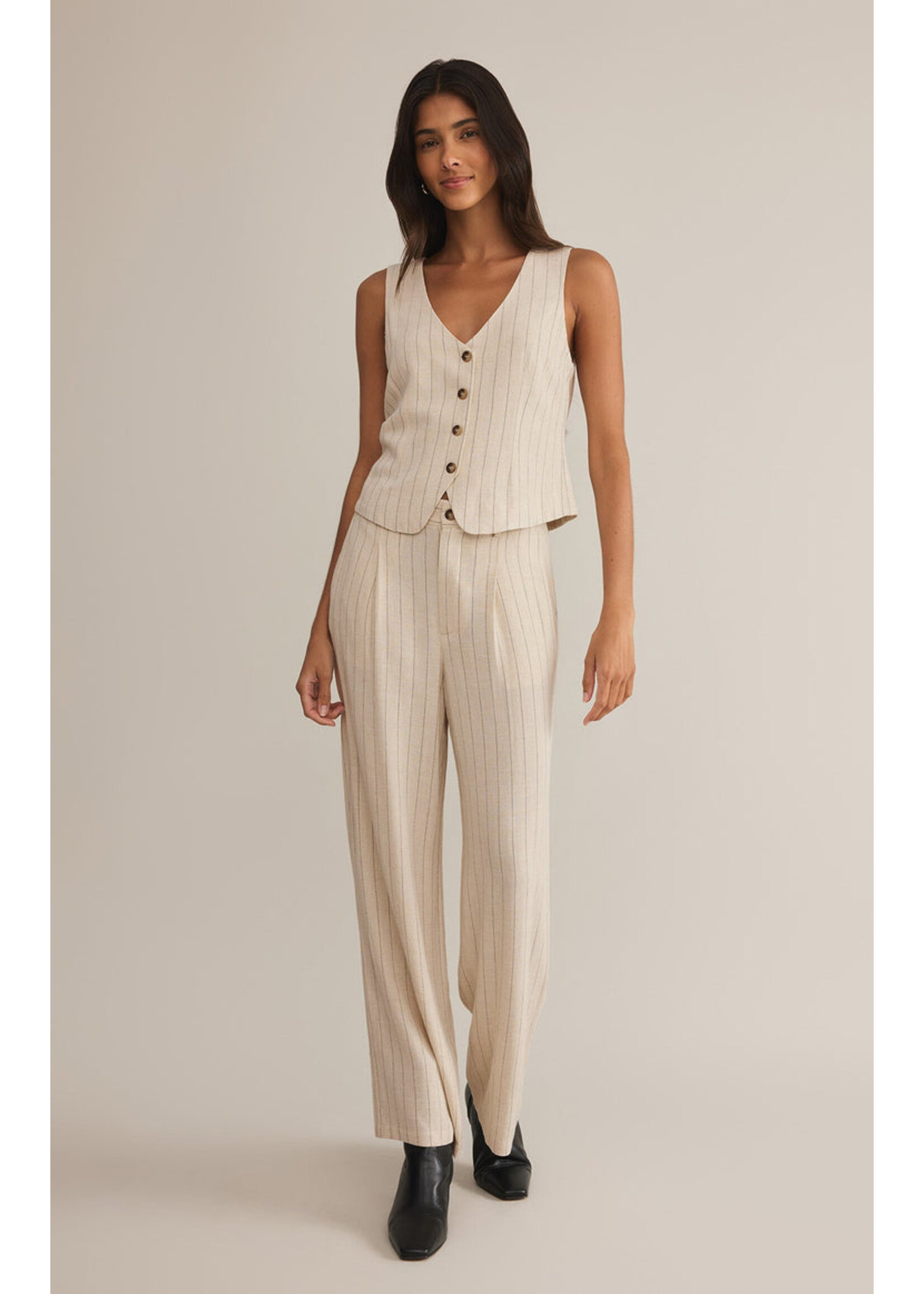 Z-Supply Z-Supply Pantalon À Rayures Fines Bennett - Flax