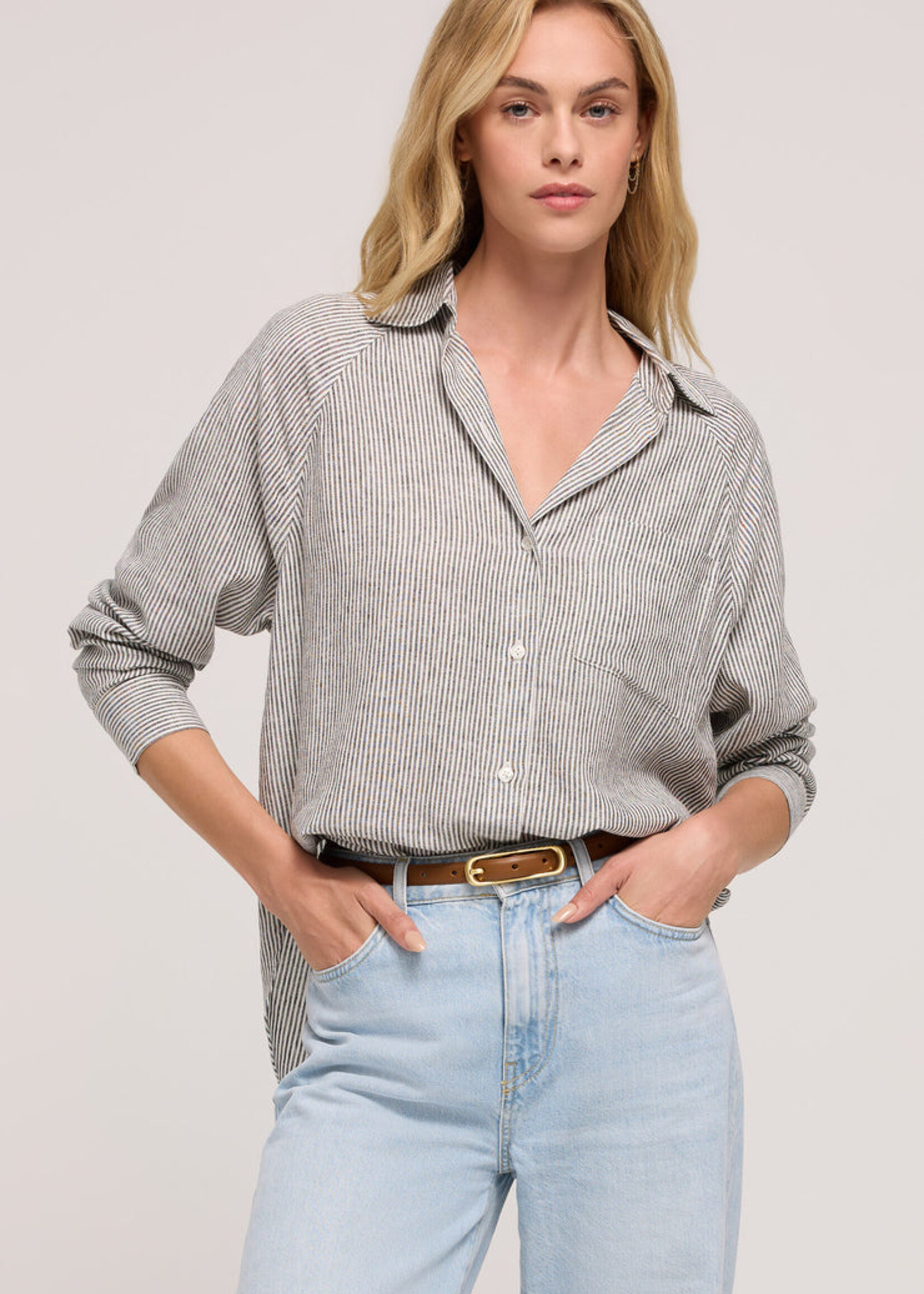 Z-Supply Z-Supply The Perfect Linen Top - Sea Salt