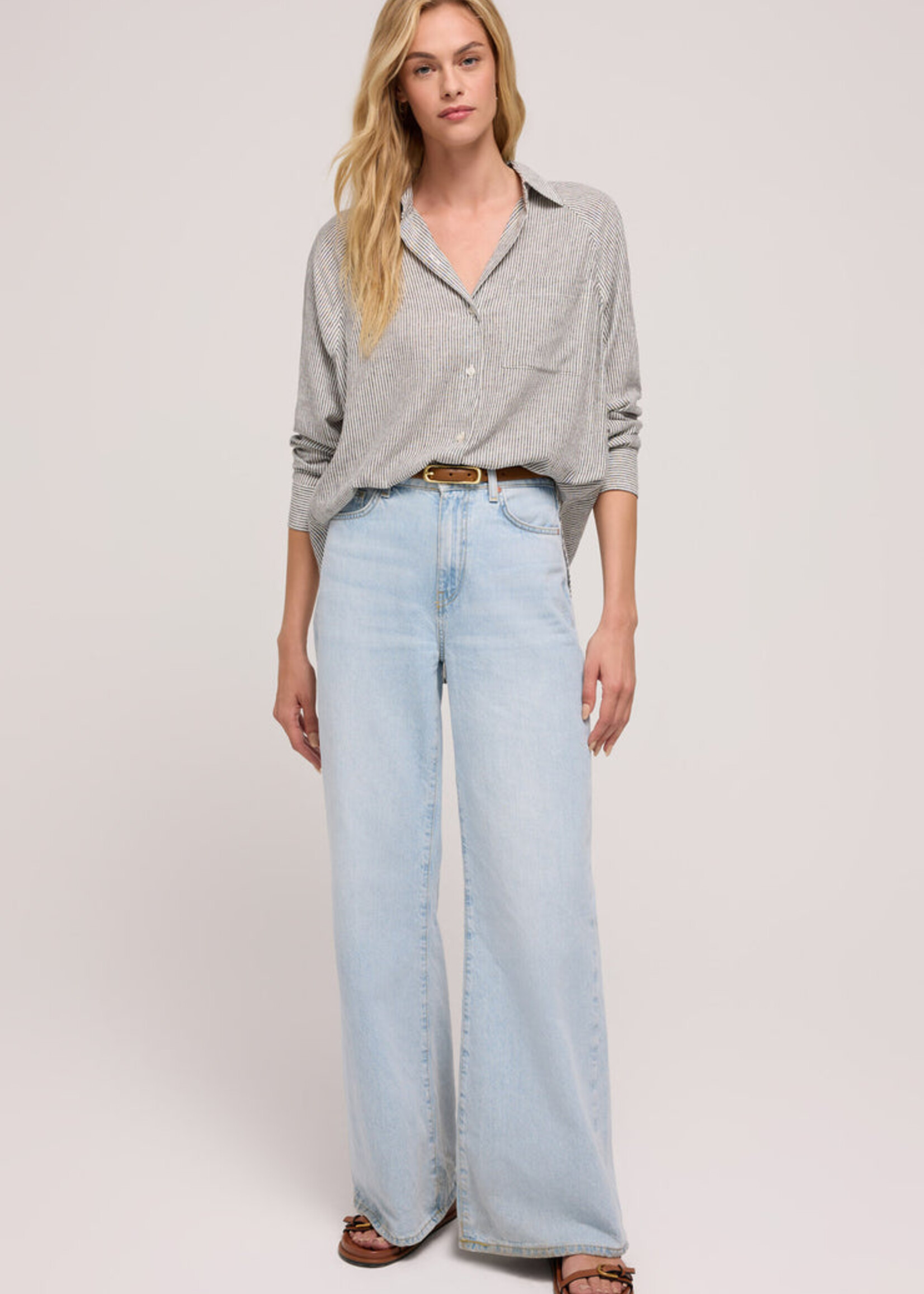 Z-Supply Z-Supply The Perfect Linen Top - Sea Salt