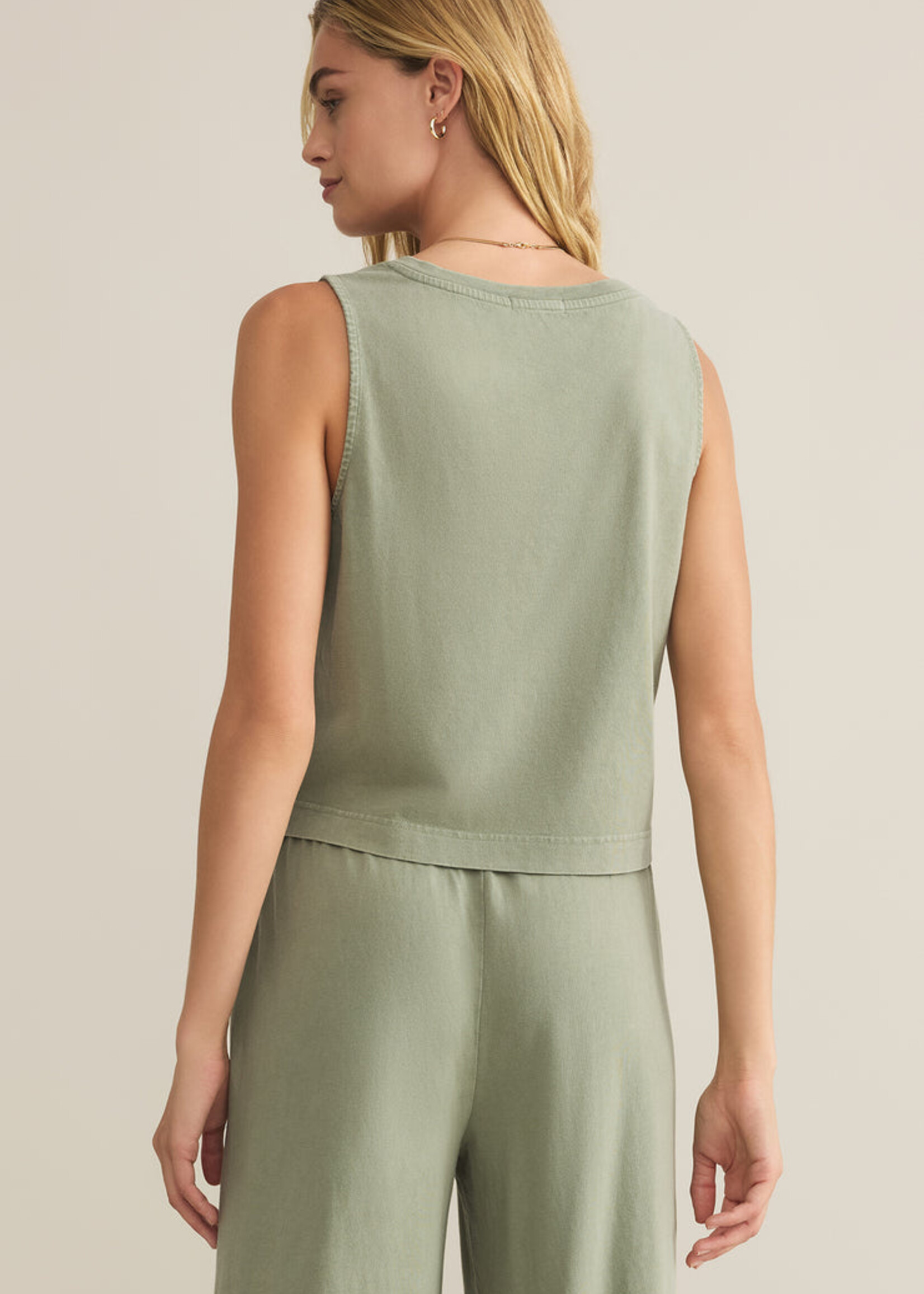 Z-Supply Z-Supply Sloane V-Neck Top - Avocado
