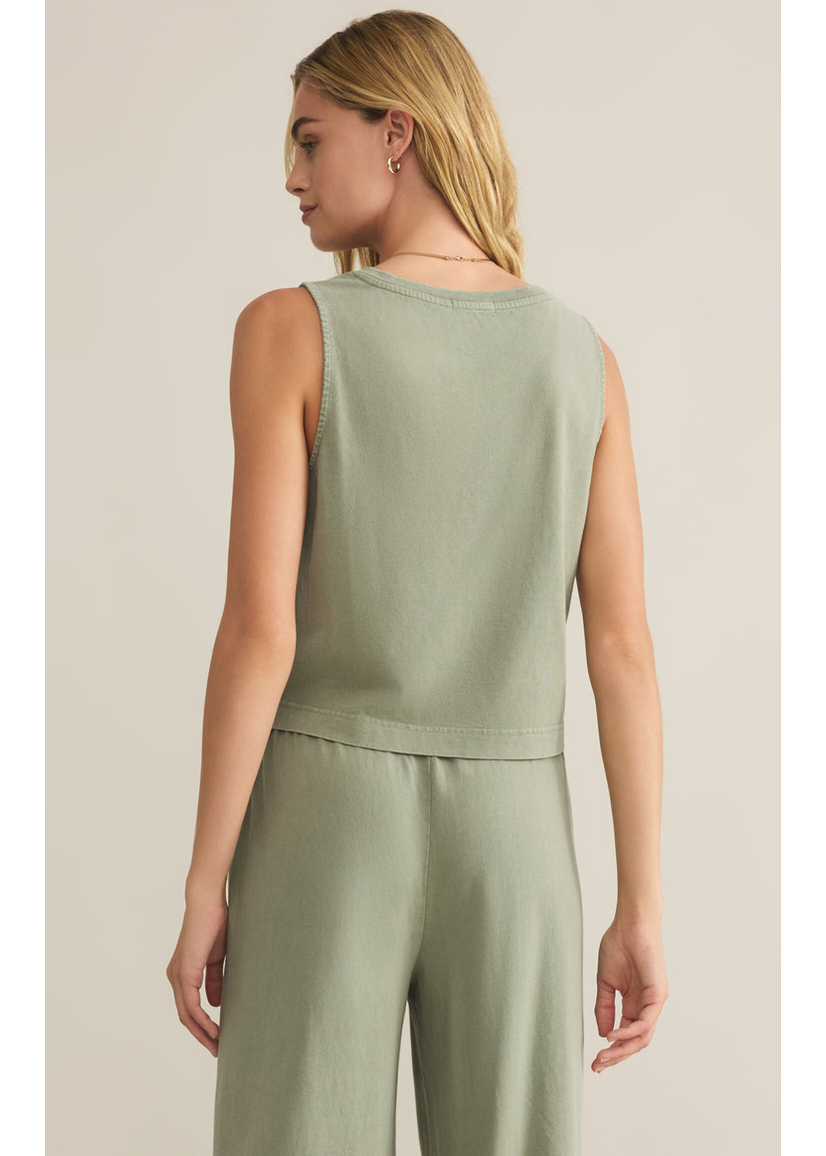 Z-Supply Z-Supply Sloane V-Neck Top - Avocado