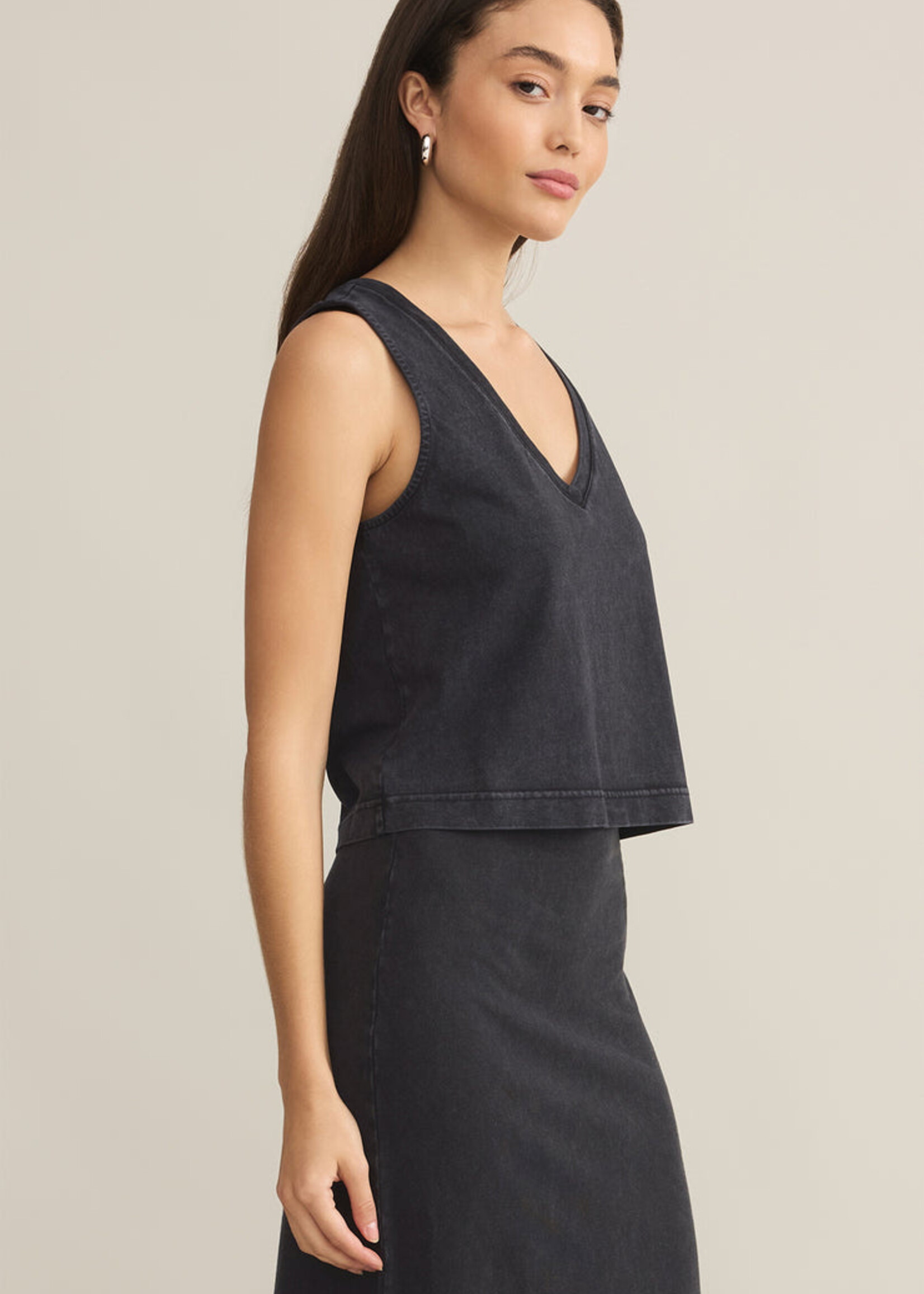 Z-Supply Z-Supply Haut Col En V Sloane - Noir