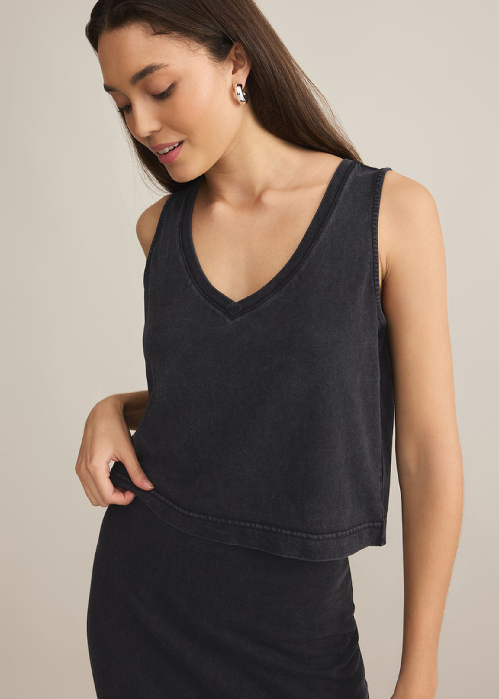 Z-Supply Z-Supply Haut Col En V Sloane - Noir