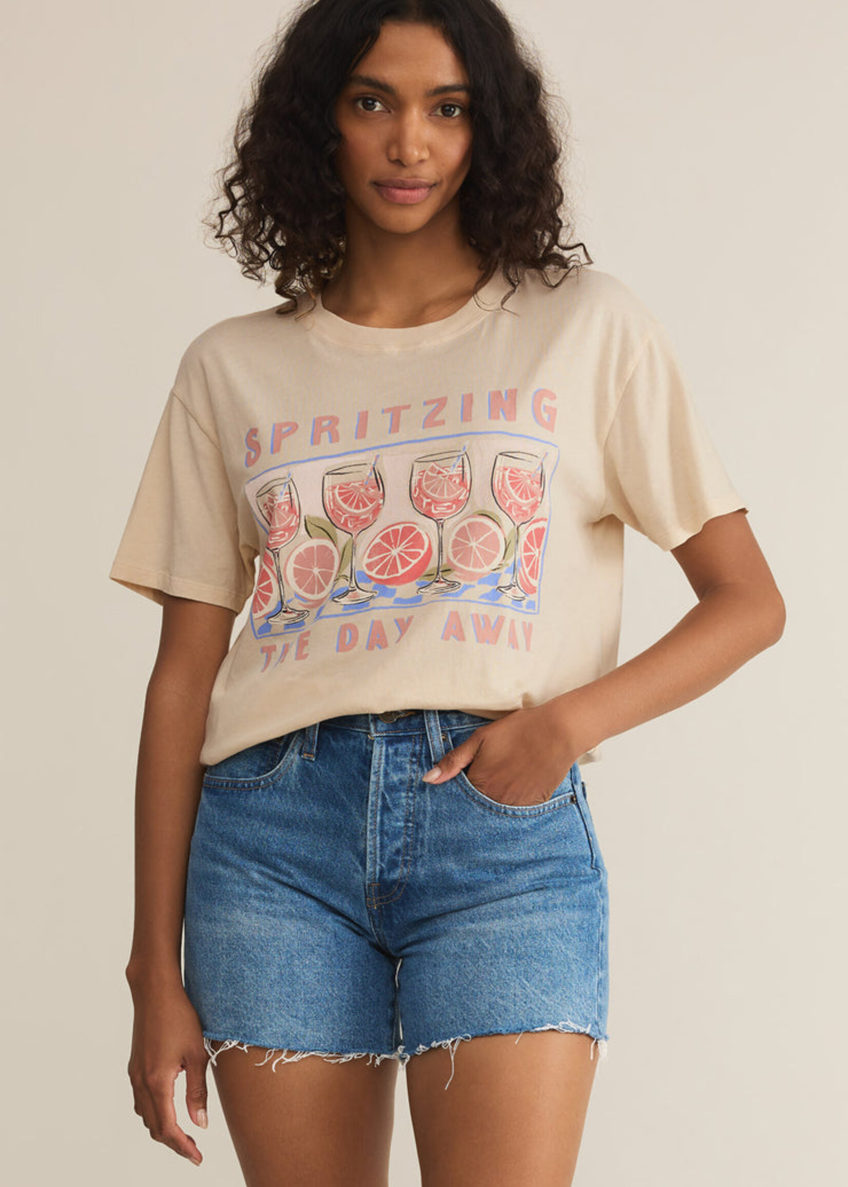 Z-Supply Z-Supply T-Shirt Petit Ami Spritz - Sandshell