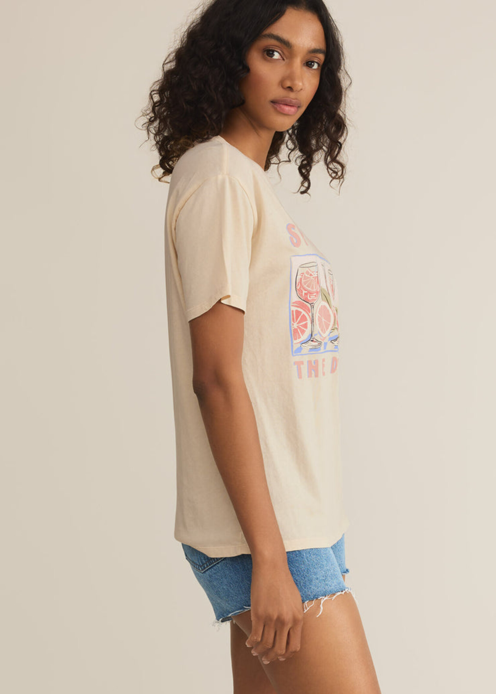 Z-Supply Z-Supply T-Shirt Petit Ami Spritz - Sandshell