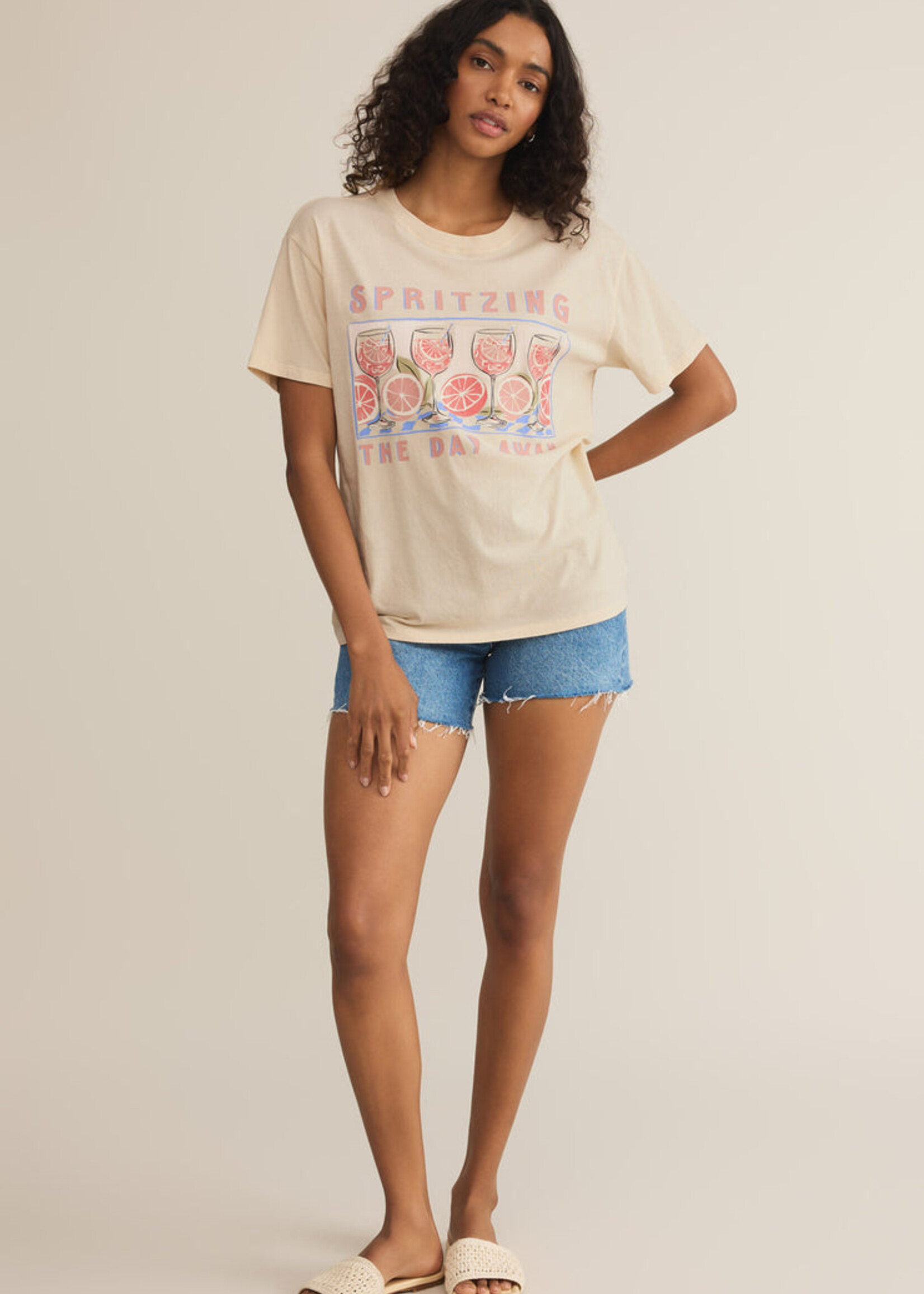 Z-Supply Z-Supply T-Shirt Petit Ami Spritz - Sandshell