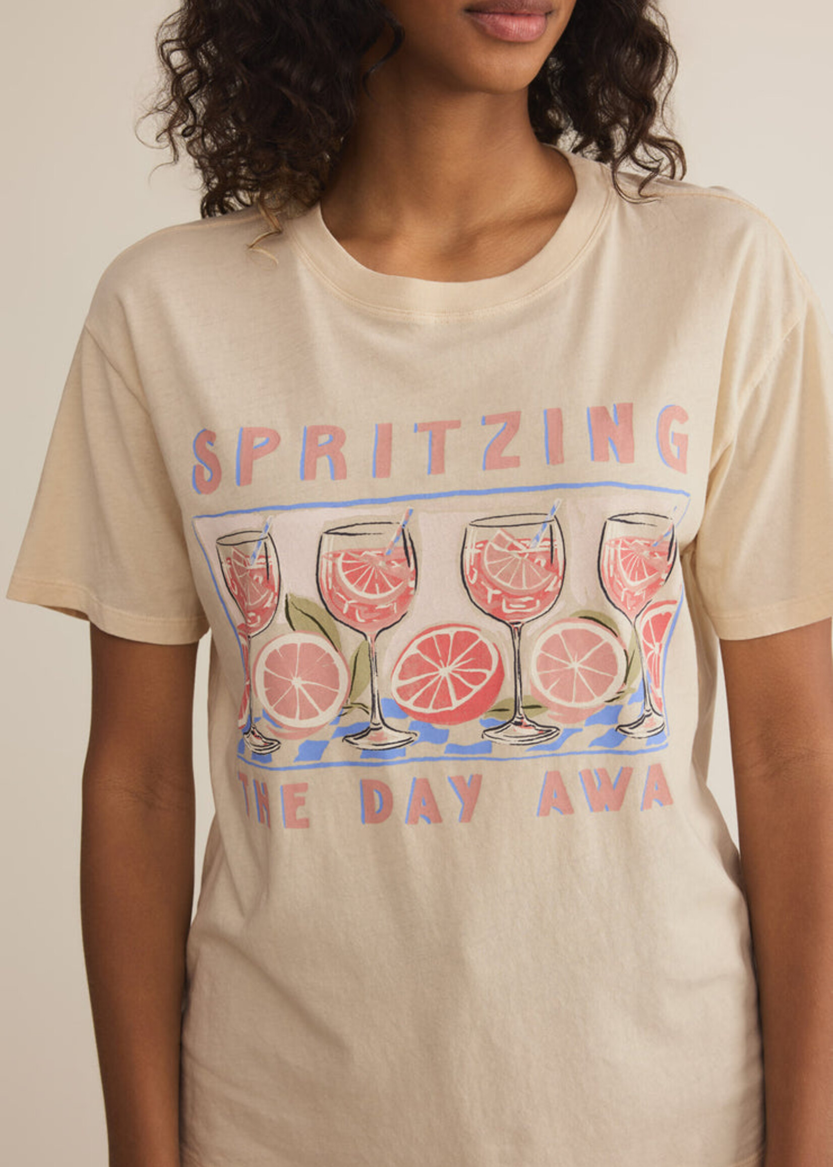 Z-Supply Z-Supply T-Shirt Petit Ami Spritz - Sandshell