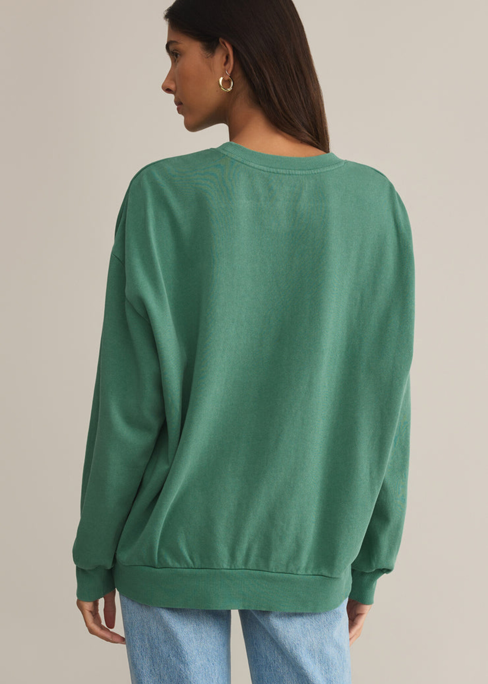 Z-Supply Z-Supply Sweat-Shirt Sail Away Sunday - Botanical Green