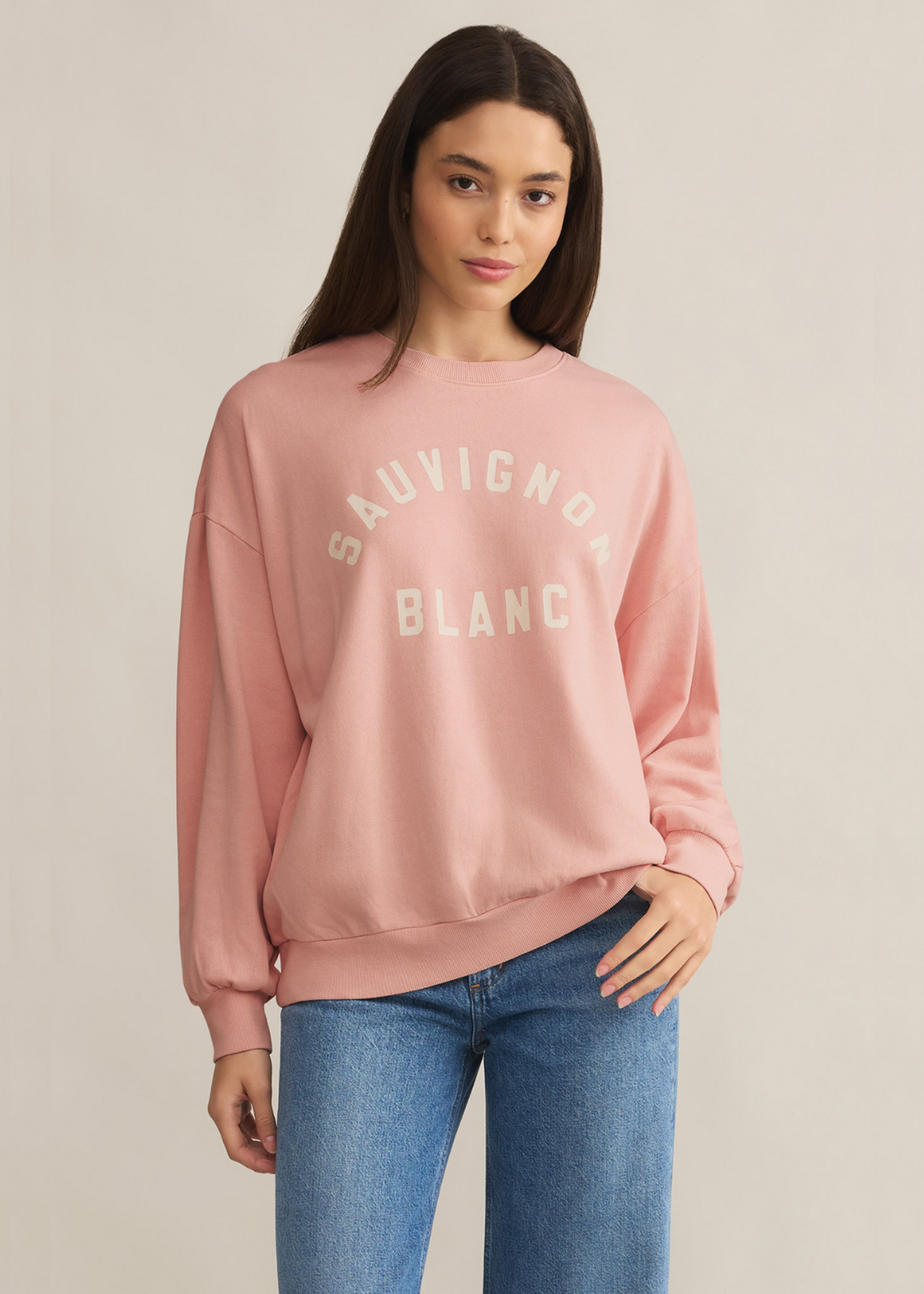 Z-Supply Z-Supply Sauv Blanc Sunday Sweatshirt - Pink Dream