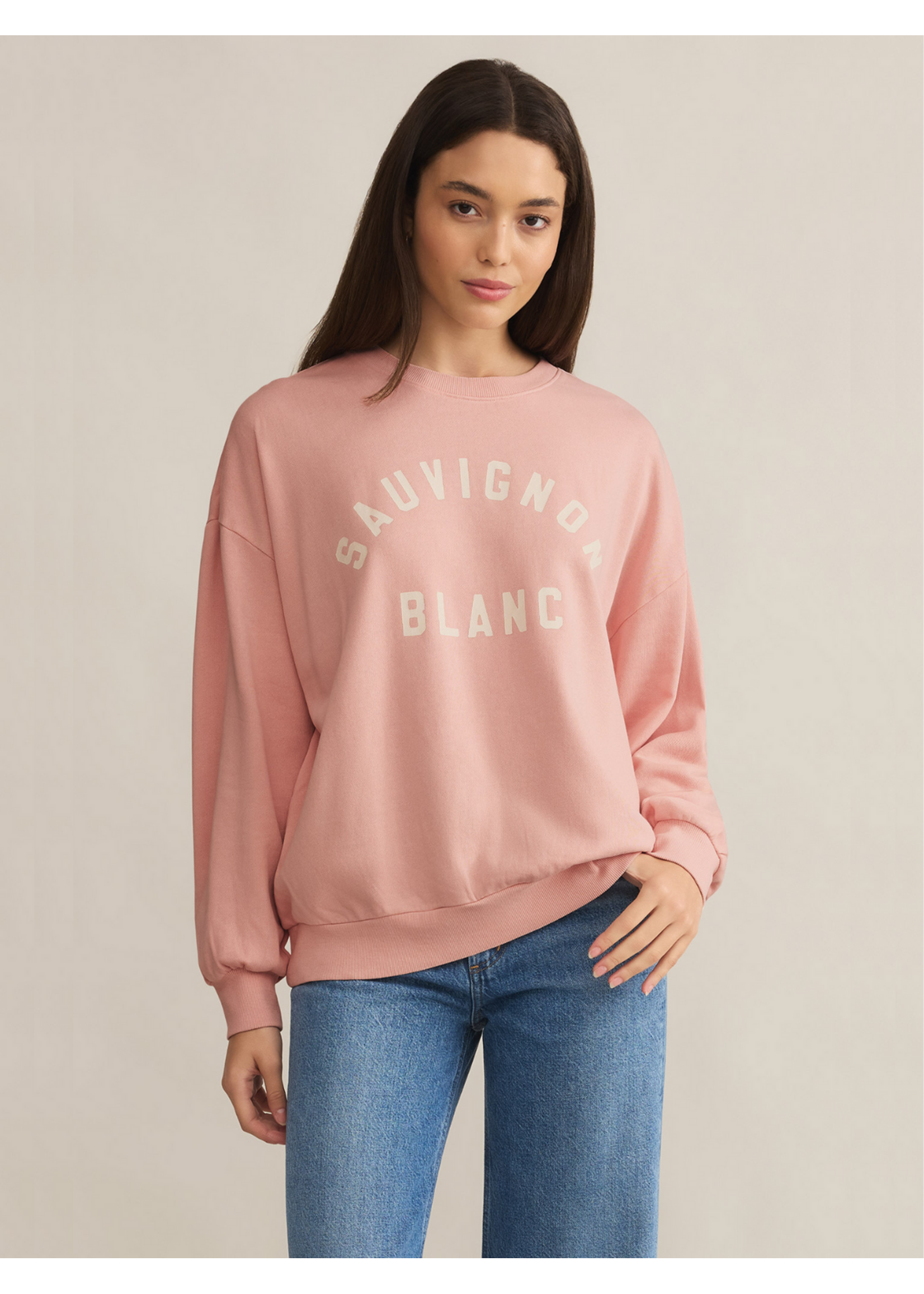 Z-Supply Z-Supply Sauv Blanc Sunday Sweatshirt - Pink Dream