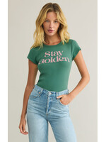 Z-Supply Z-Supply Stay Golden Cheeky Tee - Botanical Green