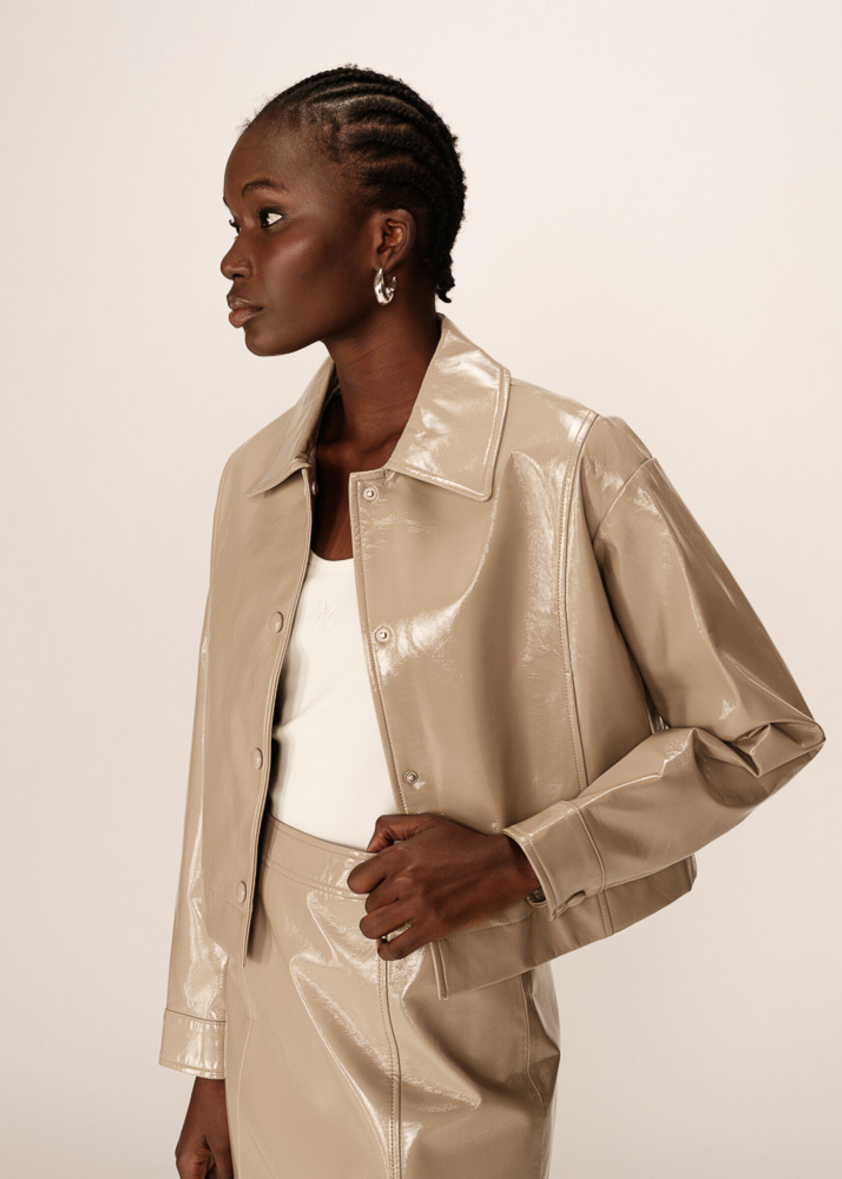 Grace and Mila Grace & Mila Poudre Jacket - Beige