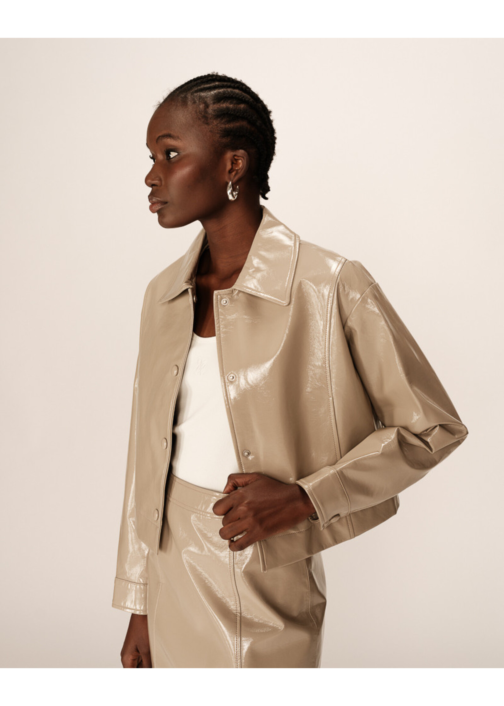 Grace and Mila Grace & Mila Poudre Jacket - Beige