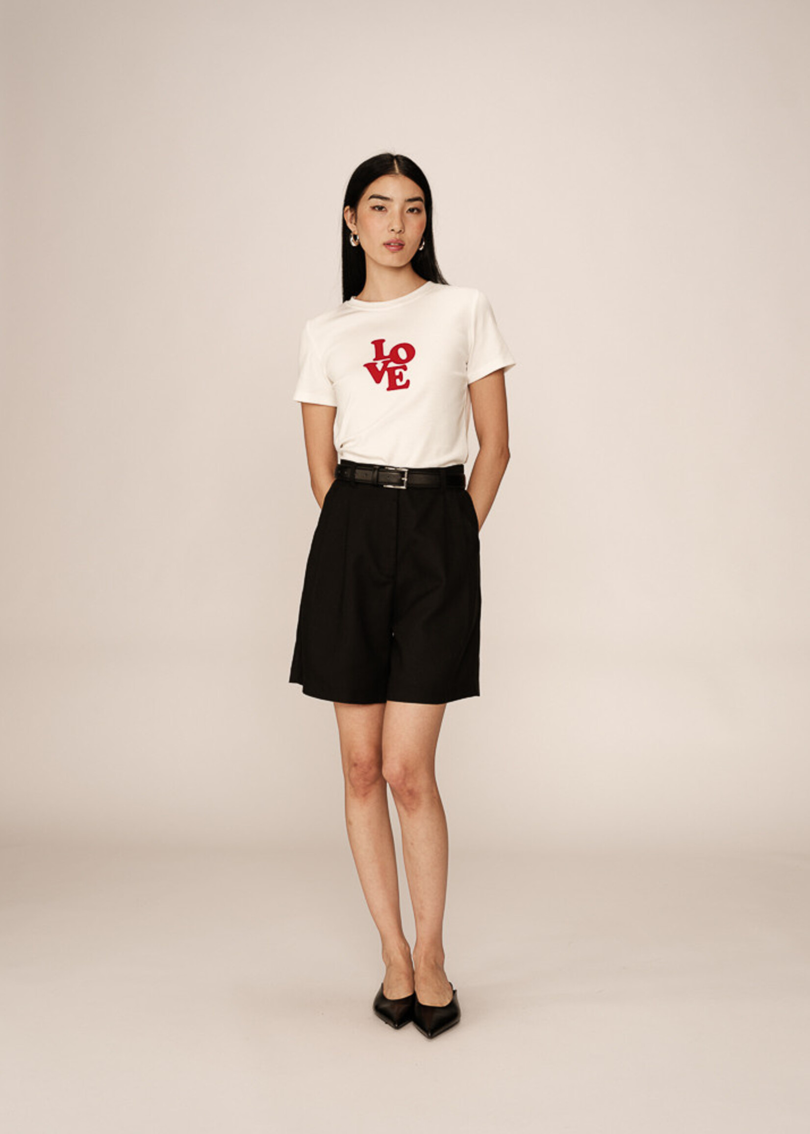 Grace and Mila Grace & Mila Poussin T-Shirt - Ecru