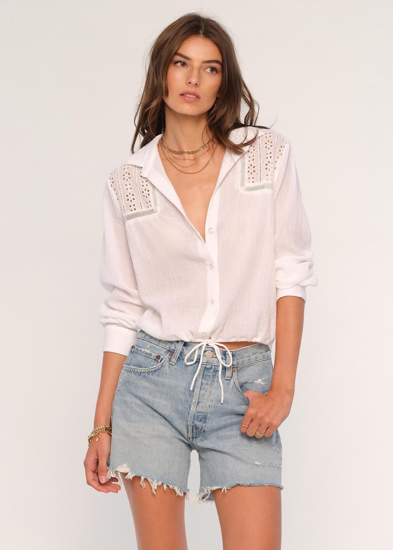 Heartloom Heartloom Dennis Shirt - Eggshell