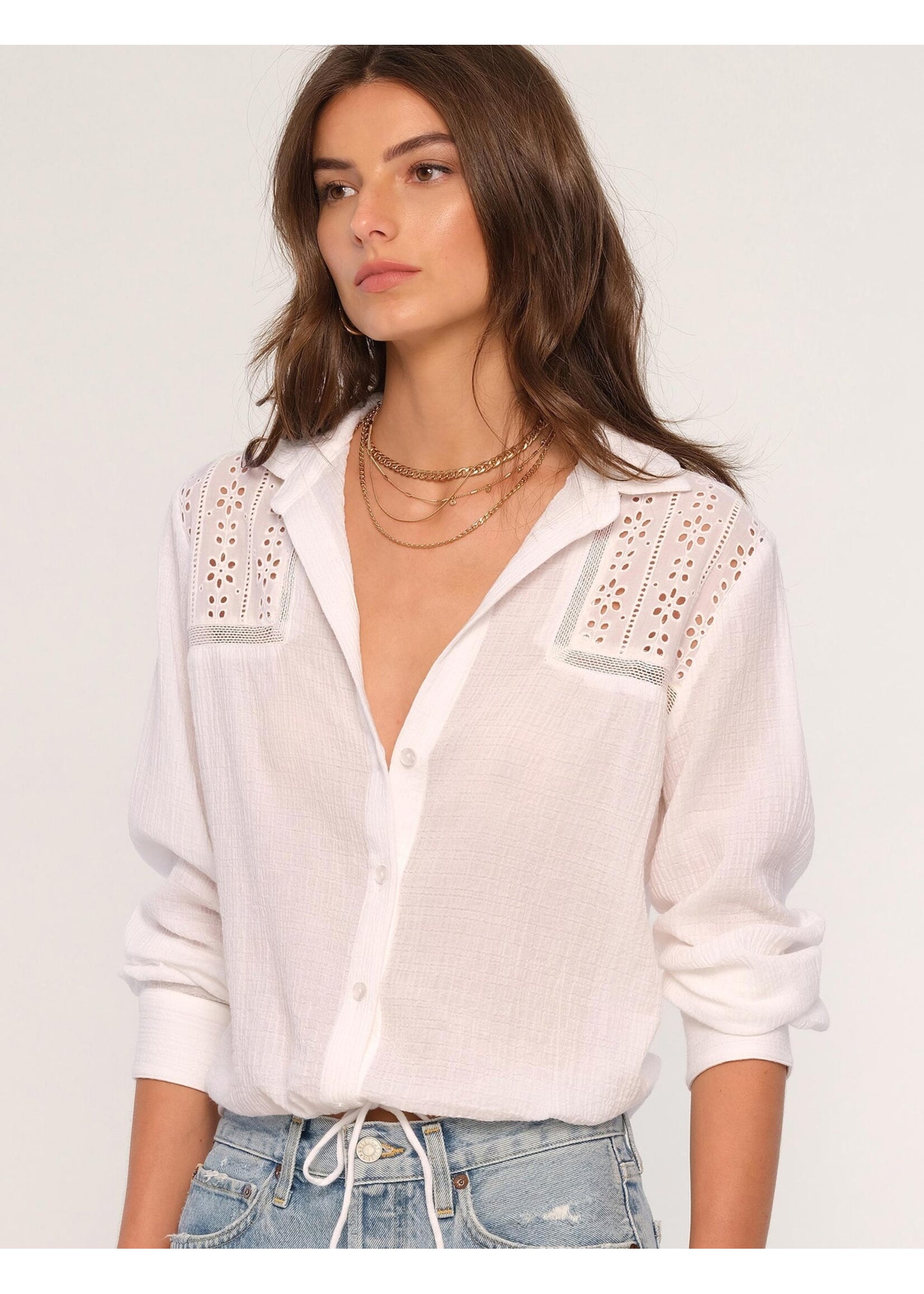 Heartloom Heartloom Dennis Shirt - Eggshell