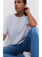 Yaya Women YAYA Raglan Short Sleeve Sweater - Dawn Blue