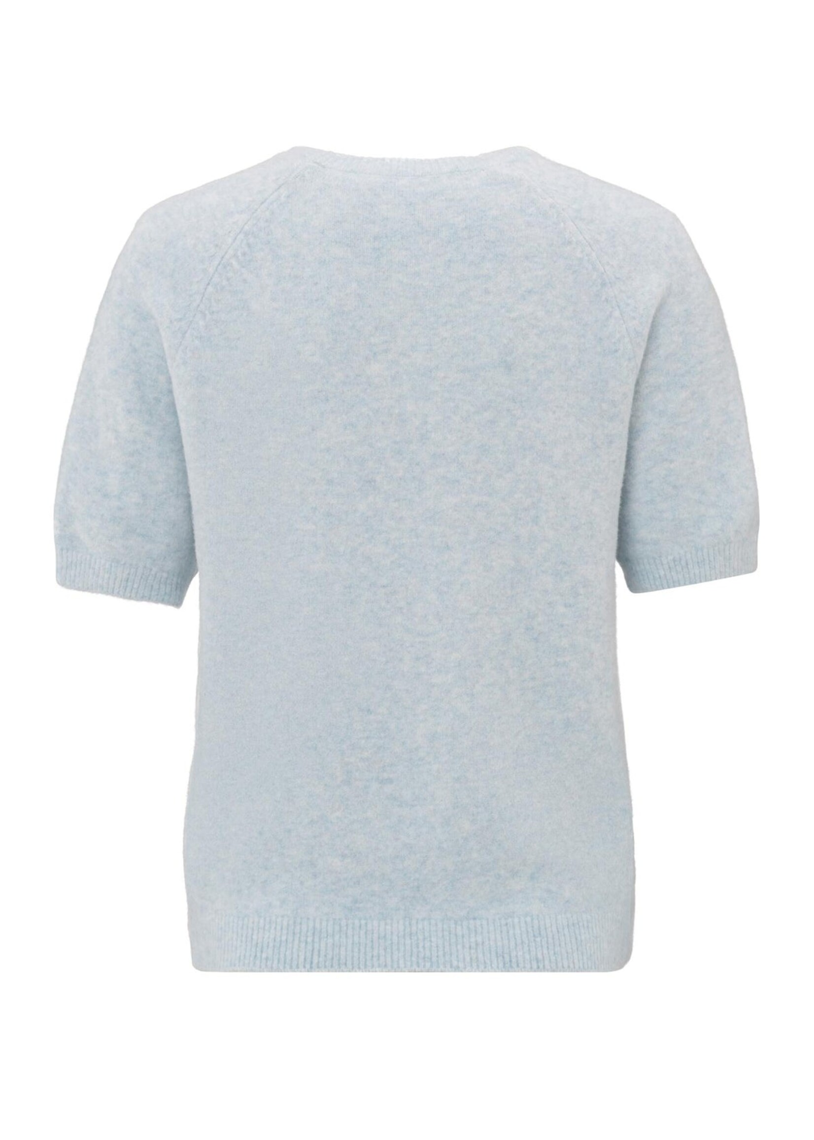 Yaya Women  YAYA Pull Raglan À Manches Courtes - Bleu Aube