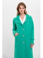 Rino & Pelle Rino & Pelle Gilet Simple Boutonnage À Franges Catena - Vert Trèfle