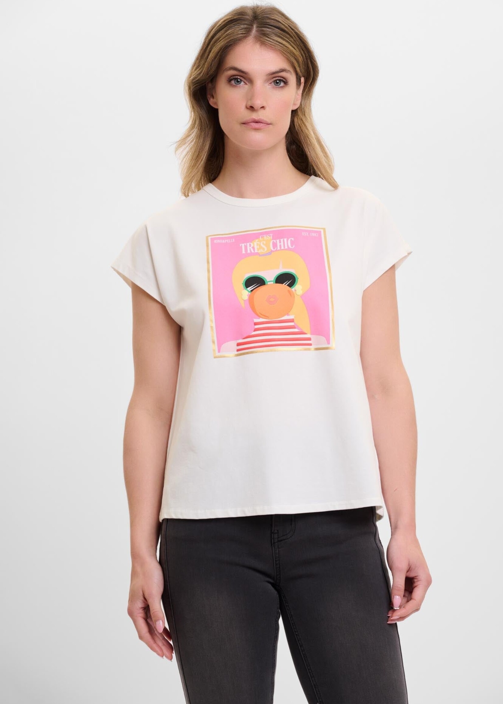 Rino & Pelle Rino & Pelle T-Shirt Nanouk Avec Imprimé - Neige Blanche