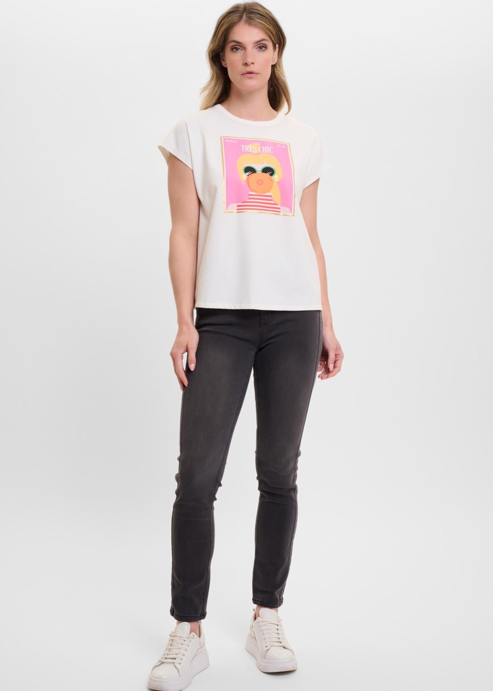 Rino & Pelle Rino & Pelle T-Shirt Nanouk Avec Imprimé - Neige Blanche