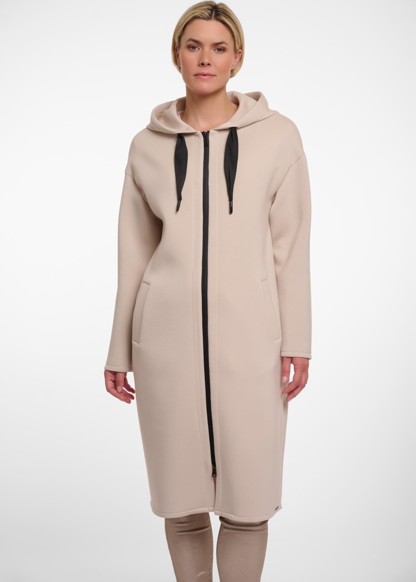Rino & Pelle Rino & Pelle Long Hooded Coat - Desert