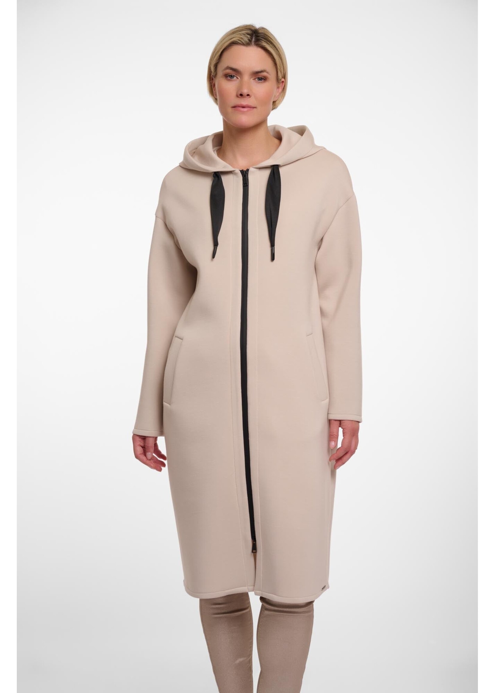 Rino & Pelle Rino & Pelle Manteau Long À Capuche - Désert