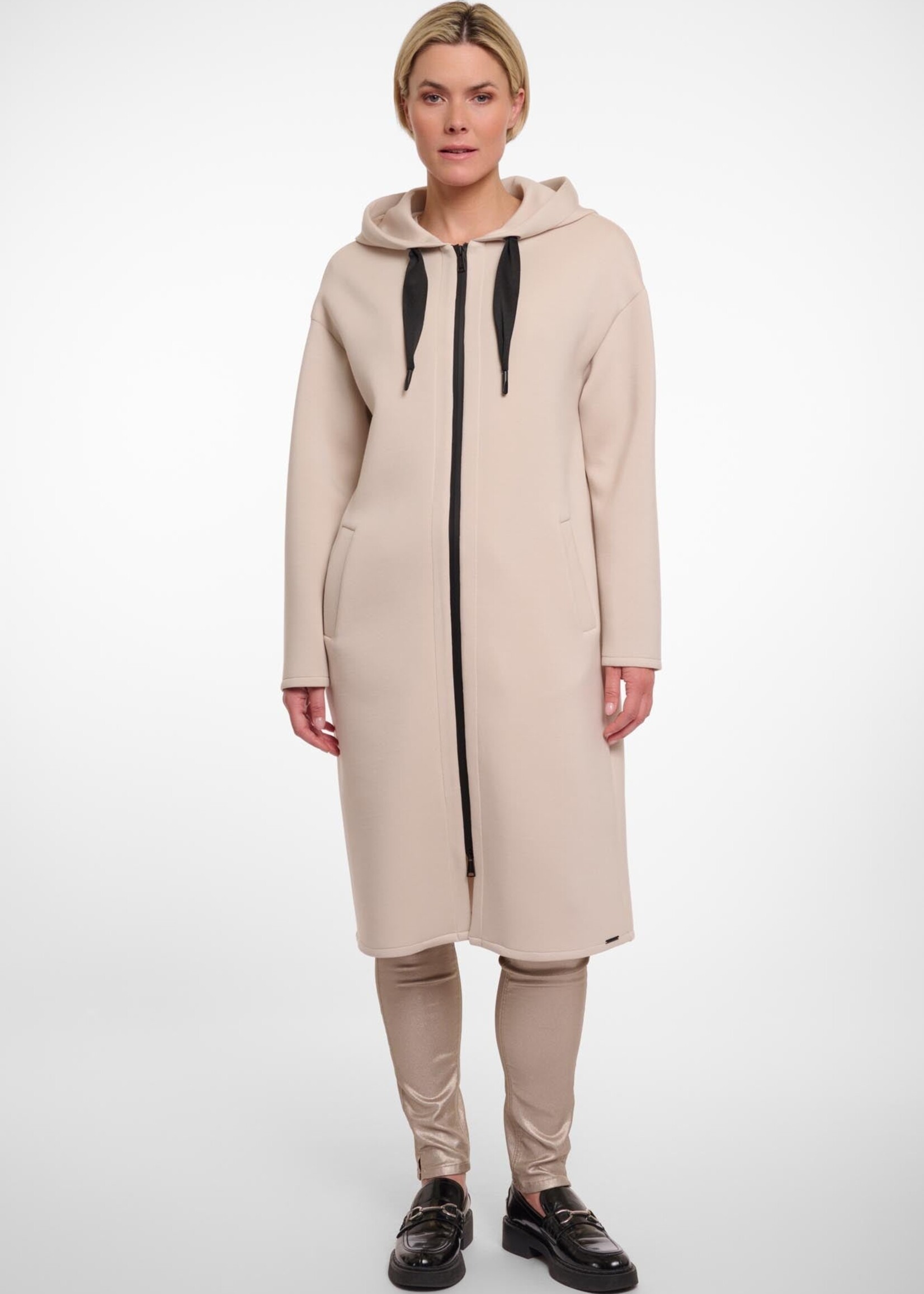 Rino & Pelle Rino & Pelle Long Hooded Coat - Desert