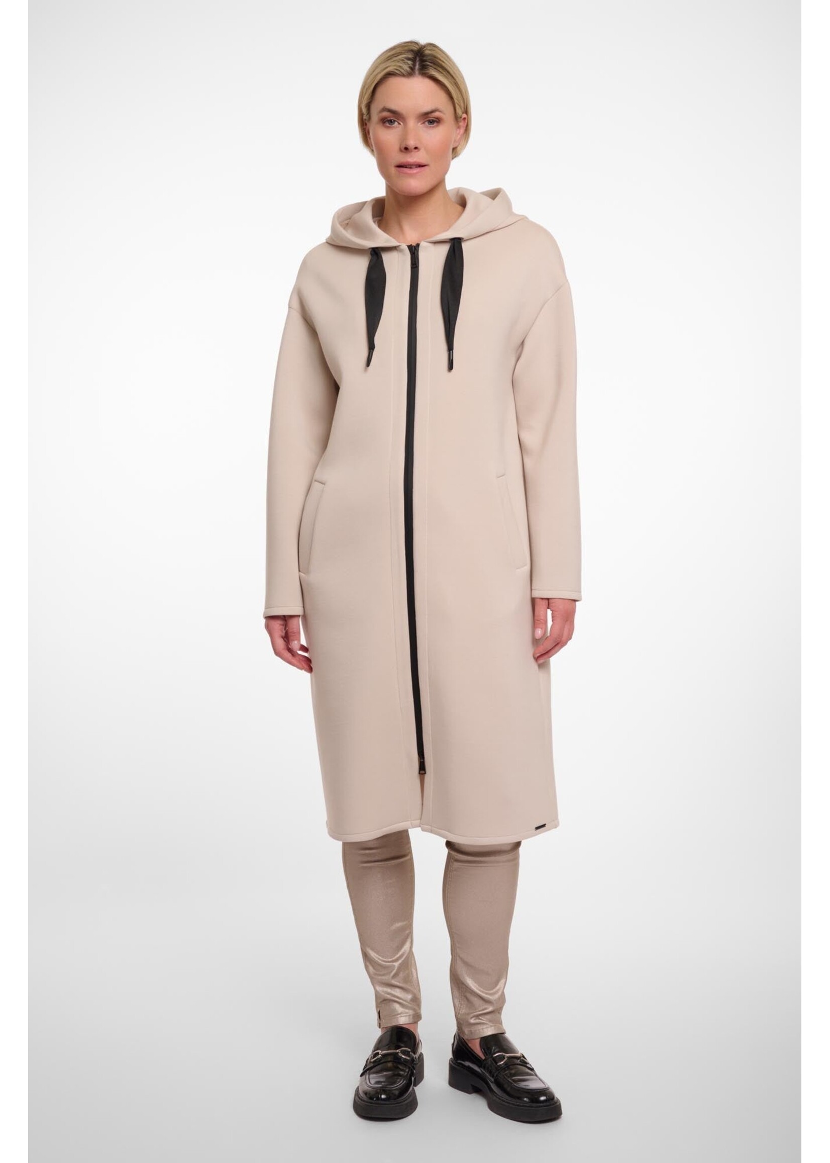 Rino & Pelle Rino & Pelle Long Hooded Coat - Desert