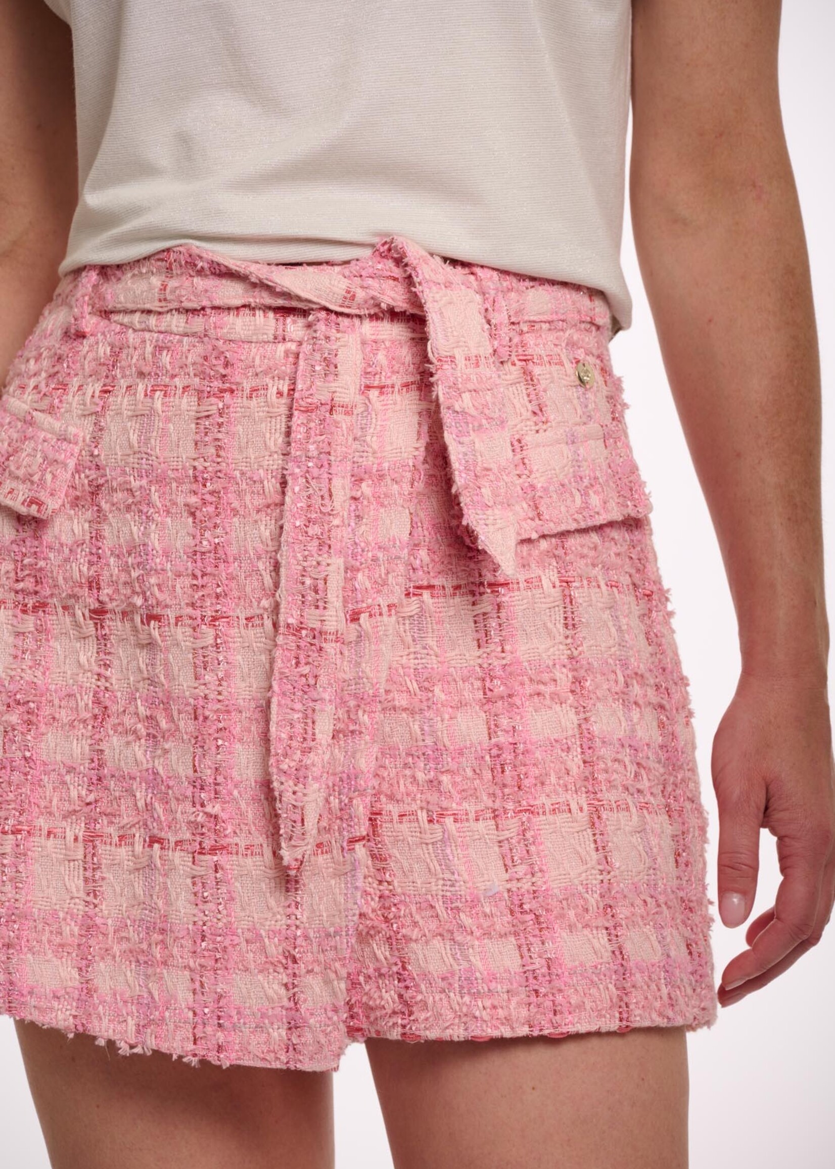 Rino & Pelle Rino & Pelle Short En Tweed Gamze - Rose Clair