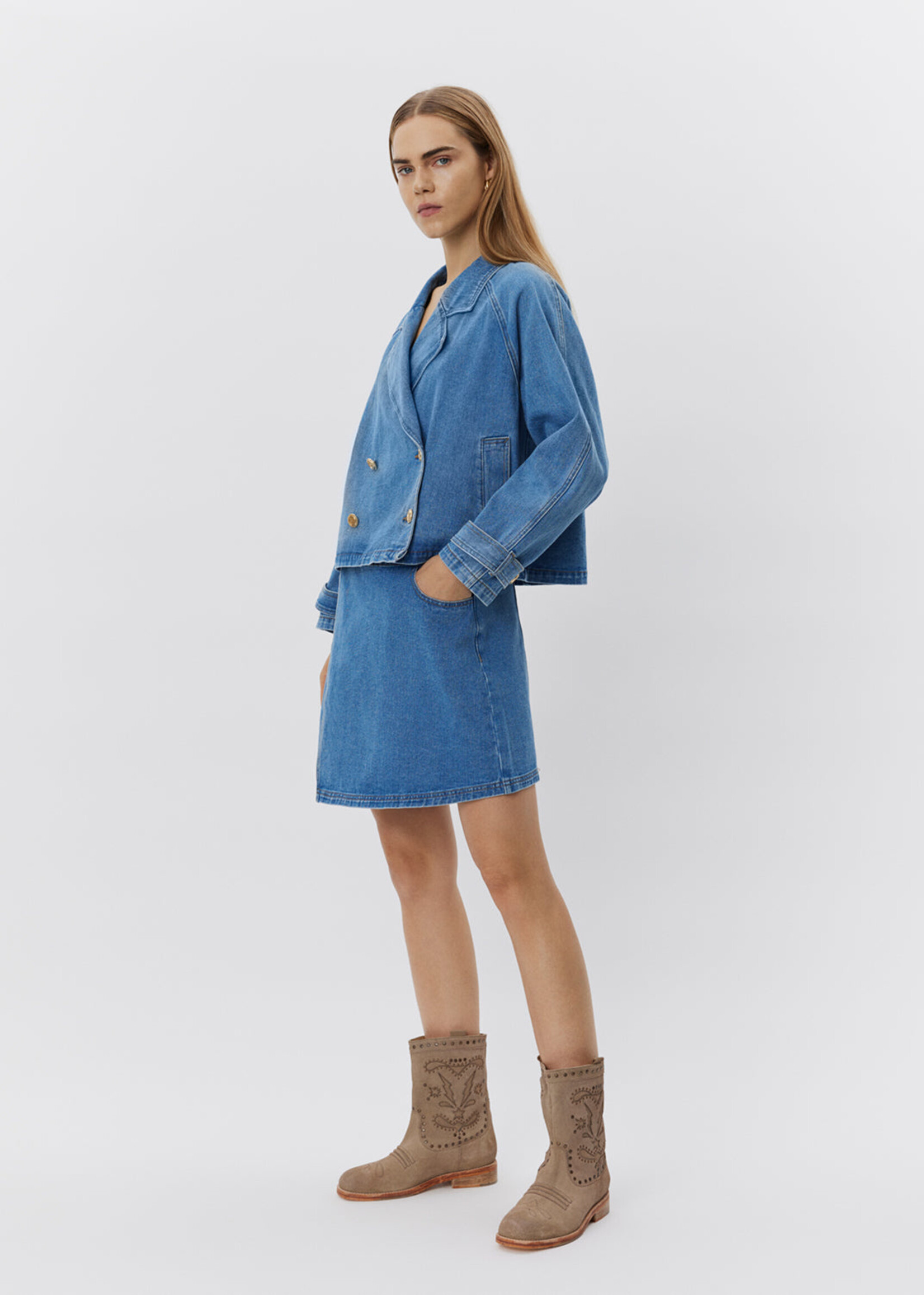 Sofie Schnoor Thinasw Skirt - Denim Blue