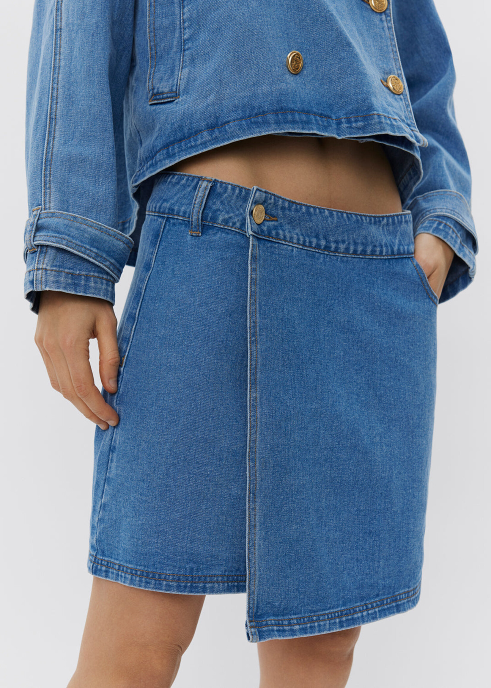 Sofie Schnoor Thinasw Skirt - Denim Blue